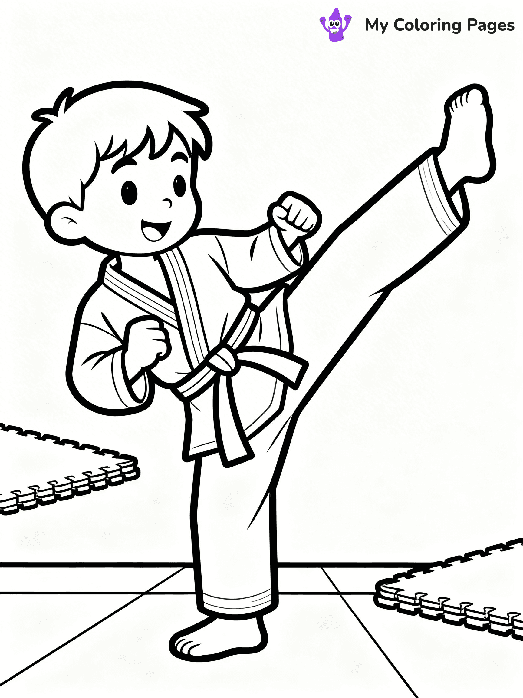 Karate Coloring Pages - 35