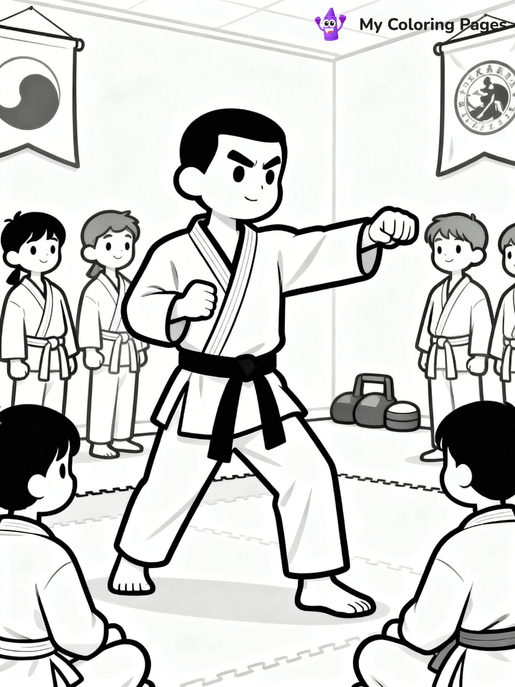 Karate Coloring Pages - 31