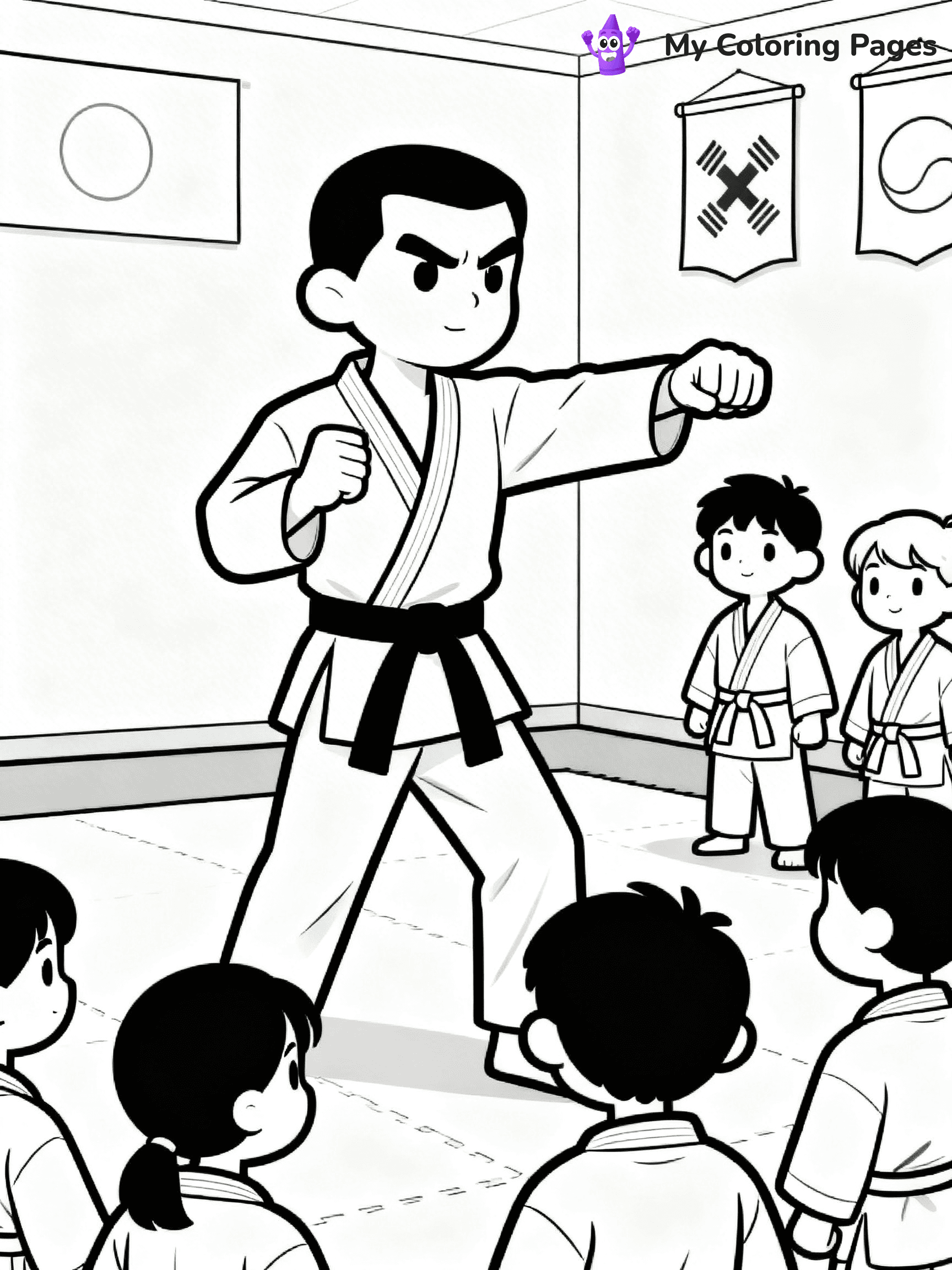 Karate Coloring Pages - 28