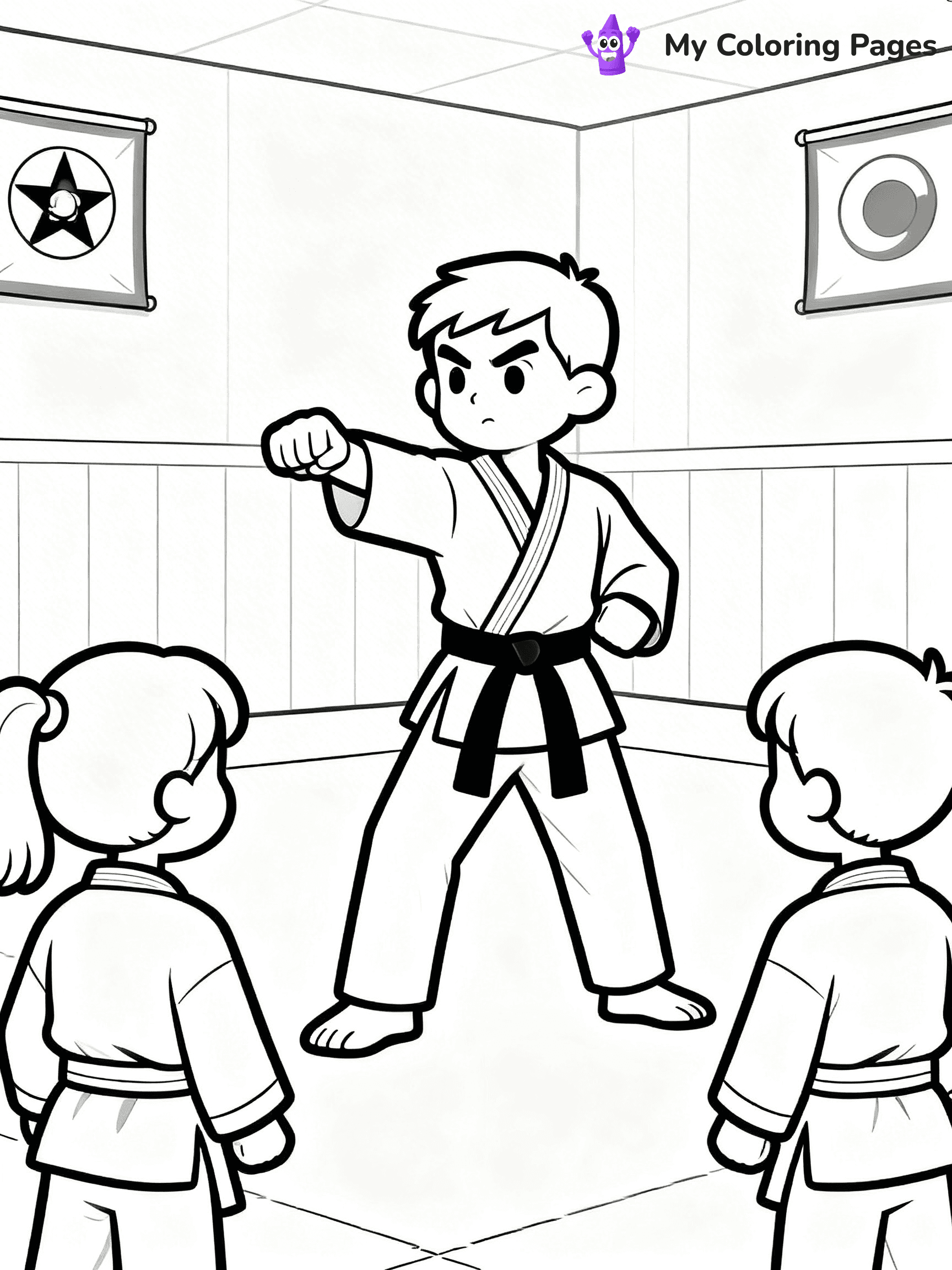 Karate Coloring Pages - 27