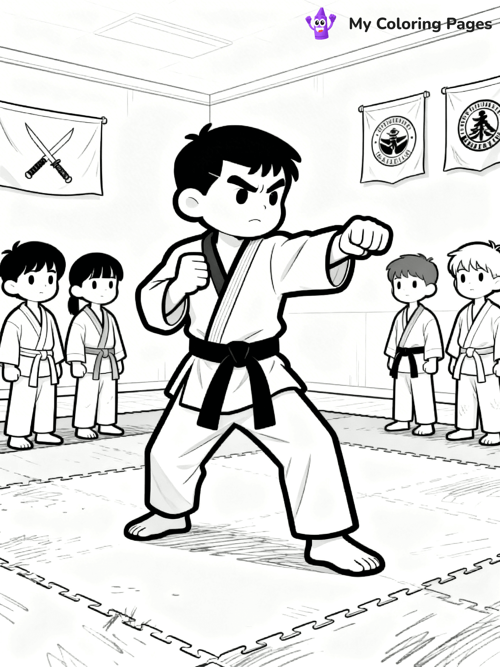 Karate Coloring Pages - 26