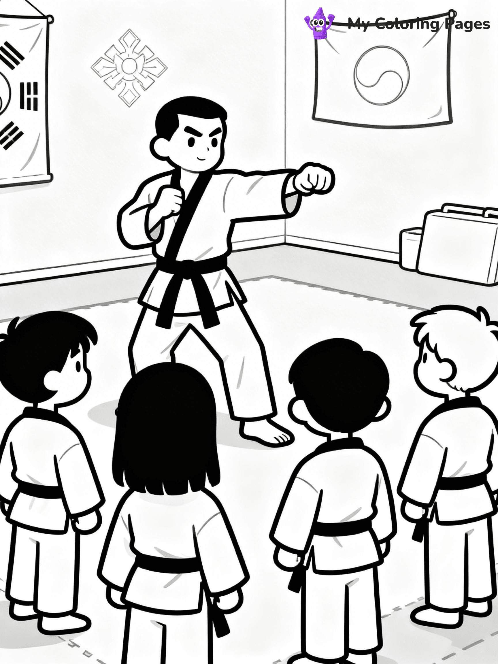 Karate Coloring Pages - 25