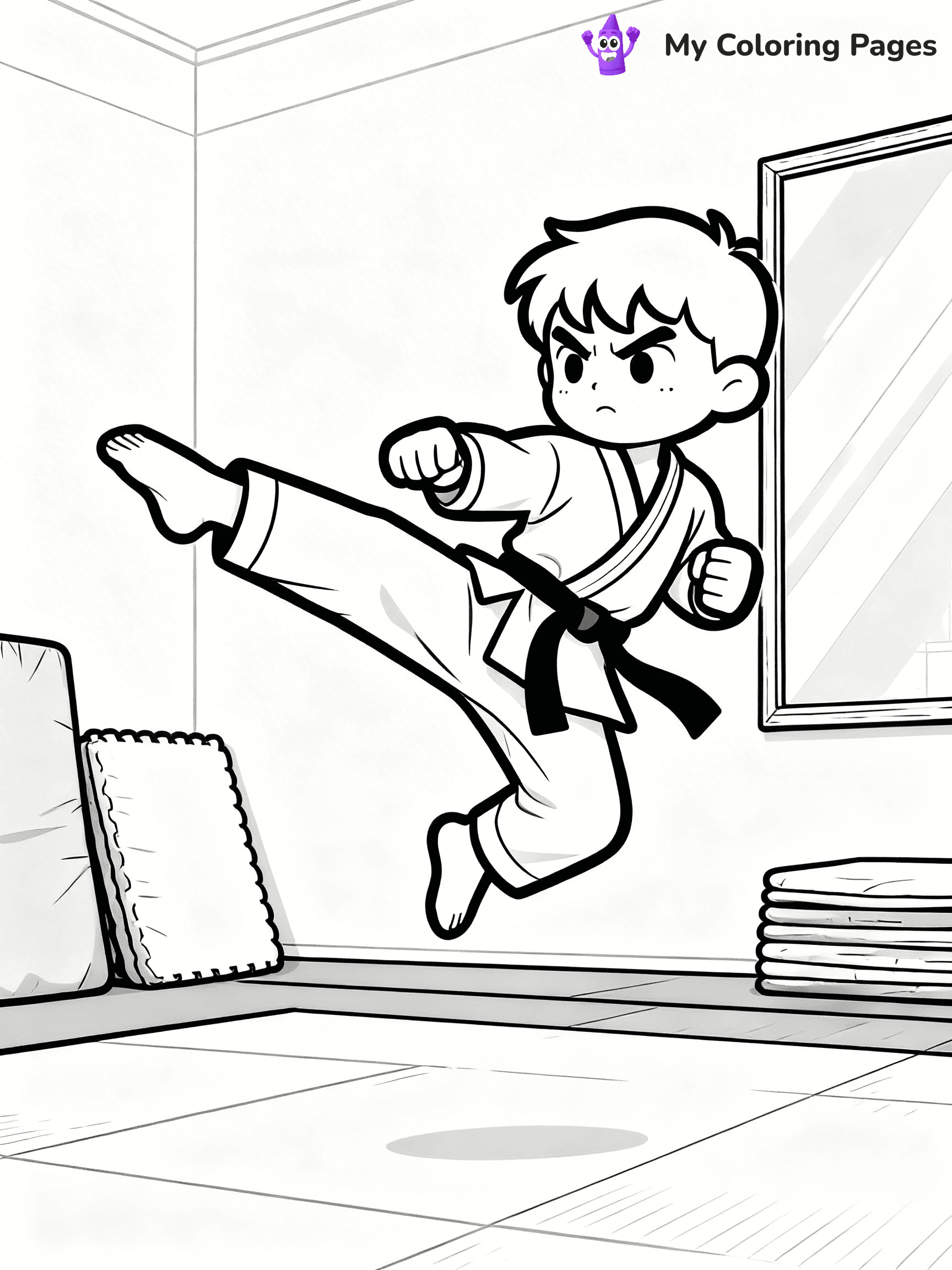 Karate Coloring Pages - 21
