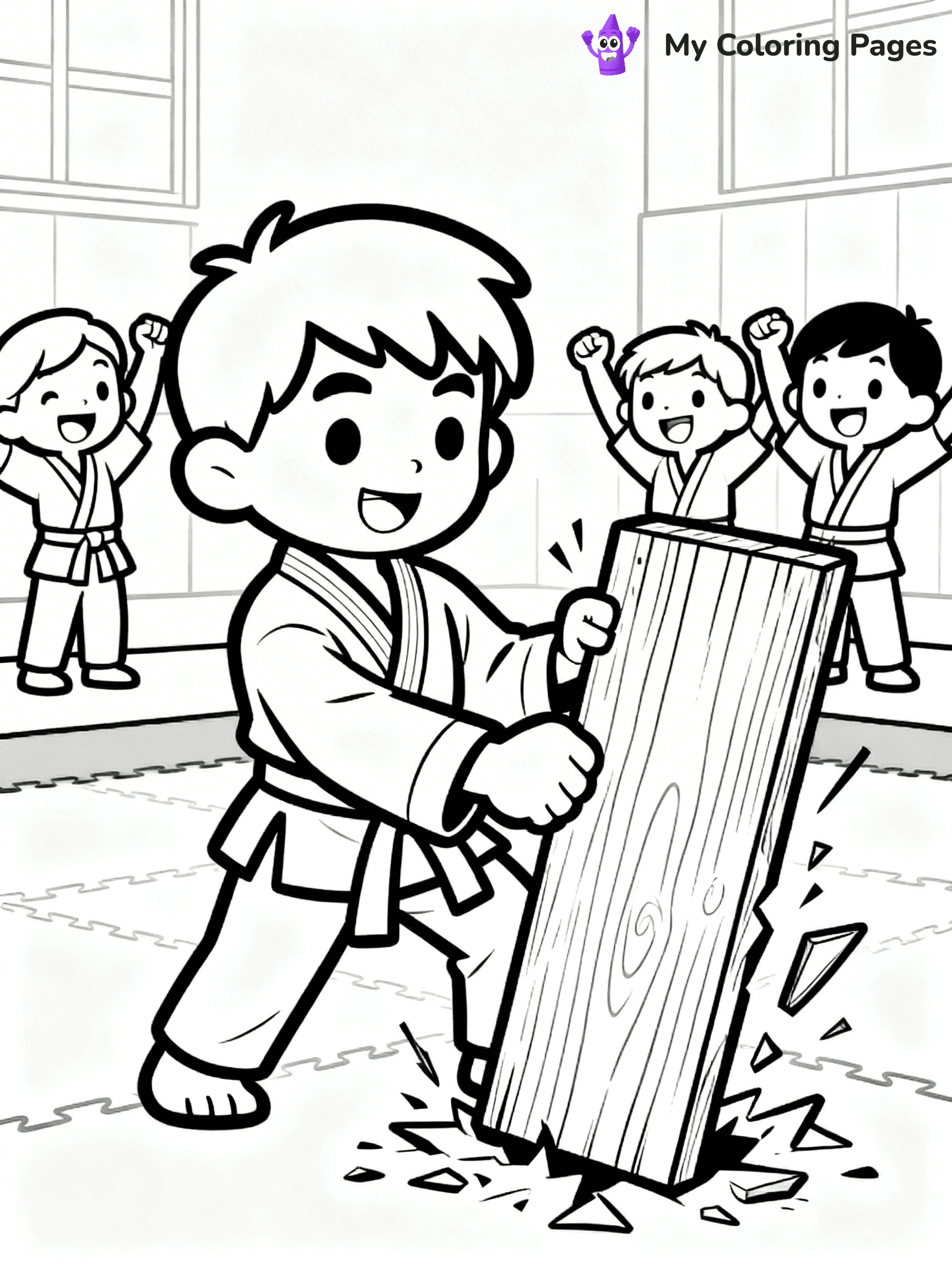 Karate Coloring Pages - 18