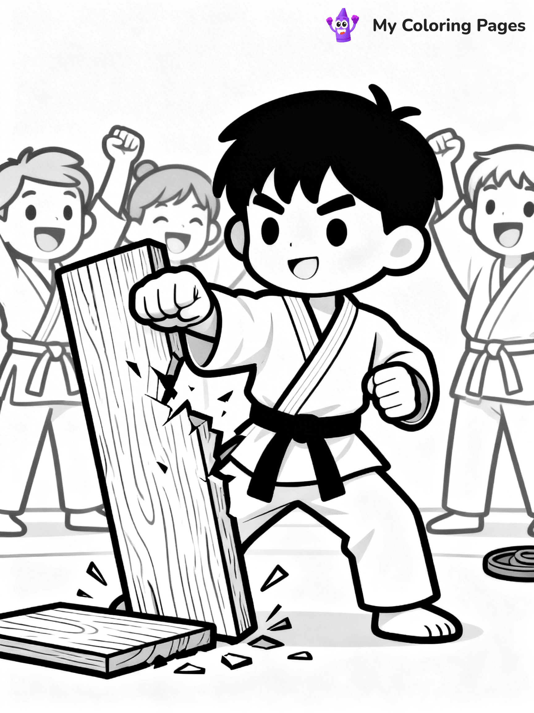 Karate Coloring Pages - 17