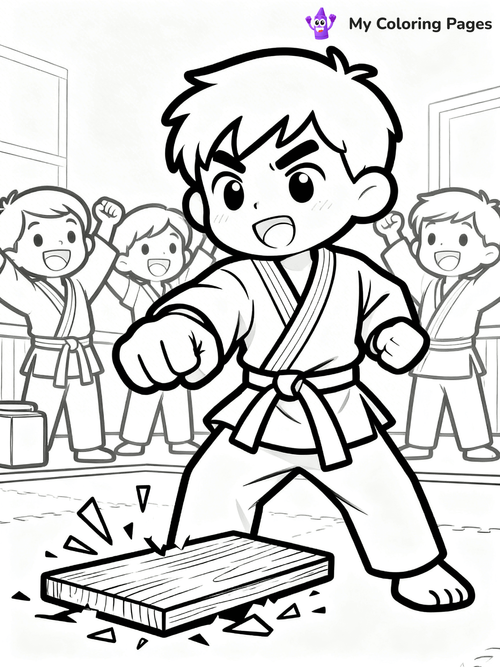 Karate Coloring Pages - 16