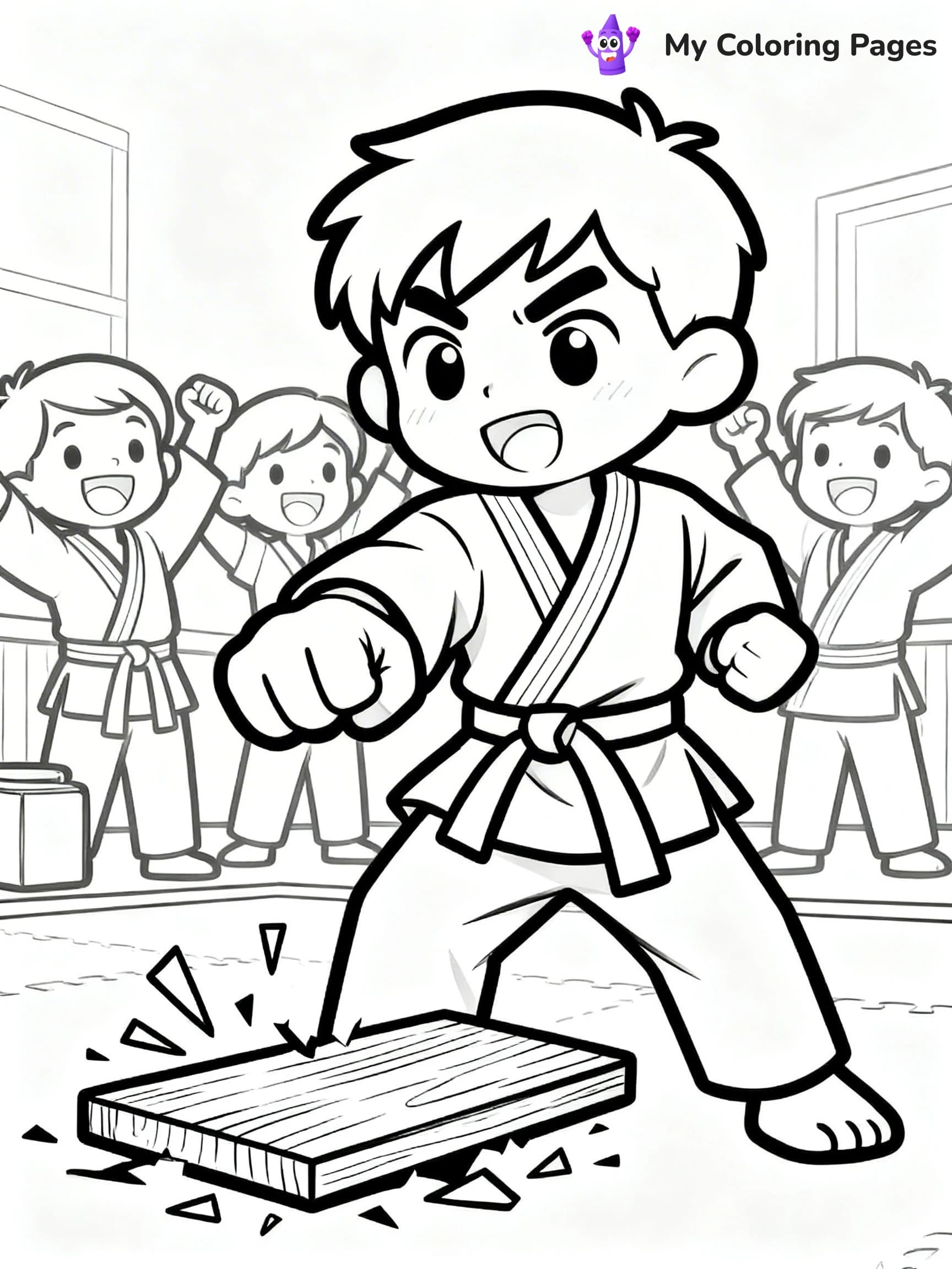Karate Coloring Pages - 16