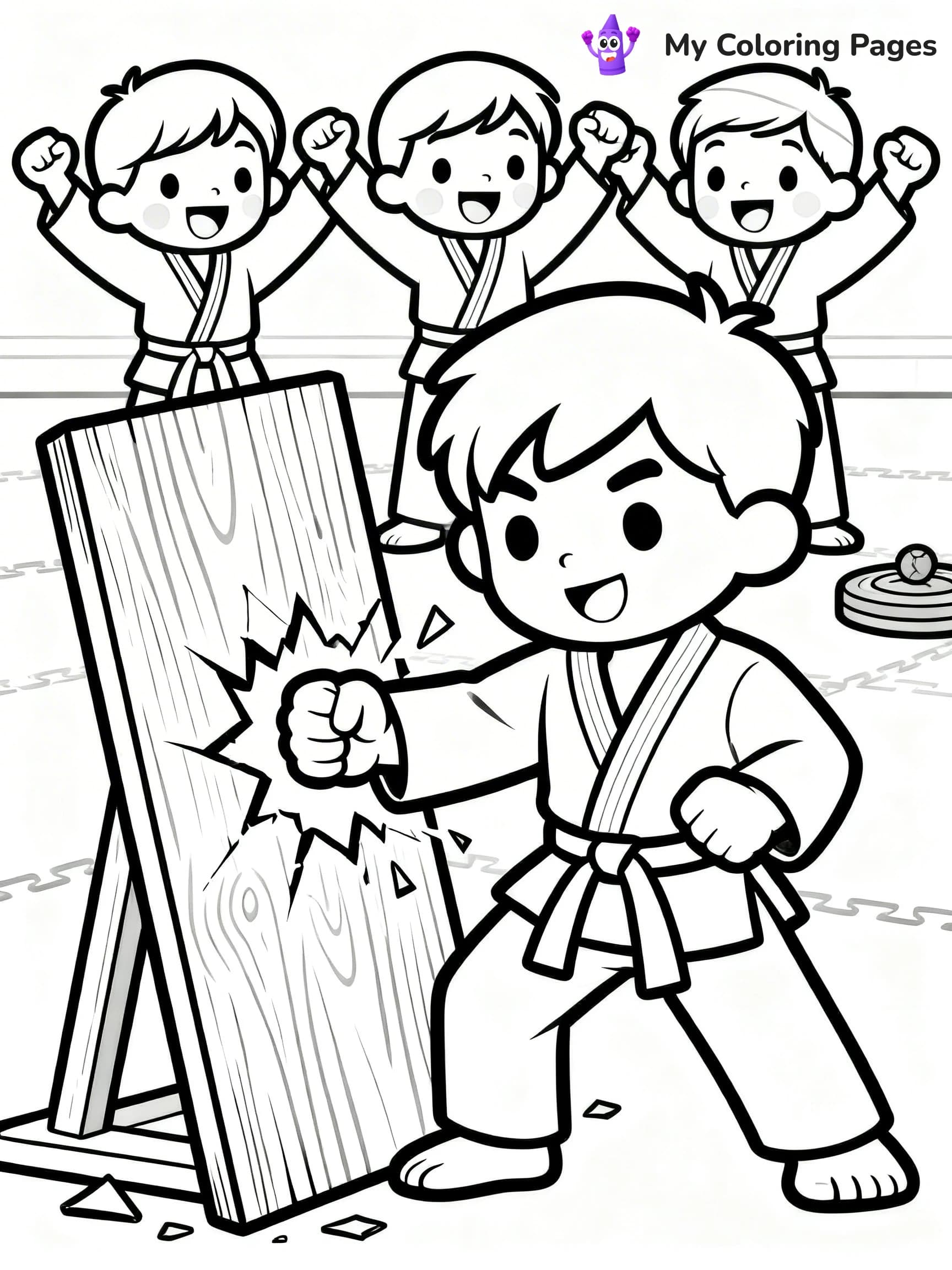 Karate Coloring Pages - 15