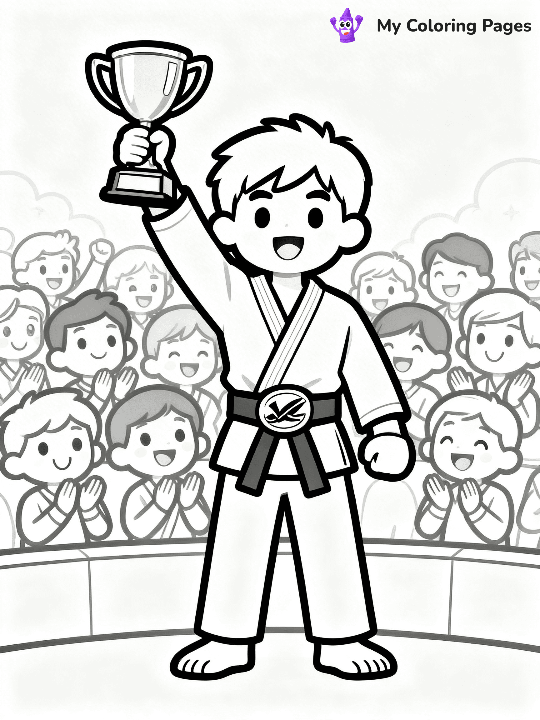 Karate Coloring Pages - 6