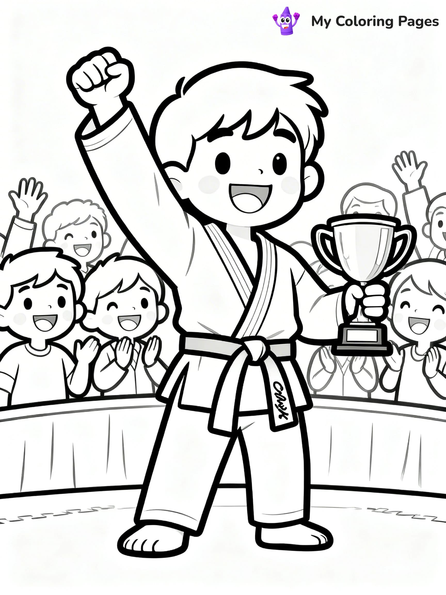 Karate Coloring Pages - 5