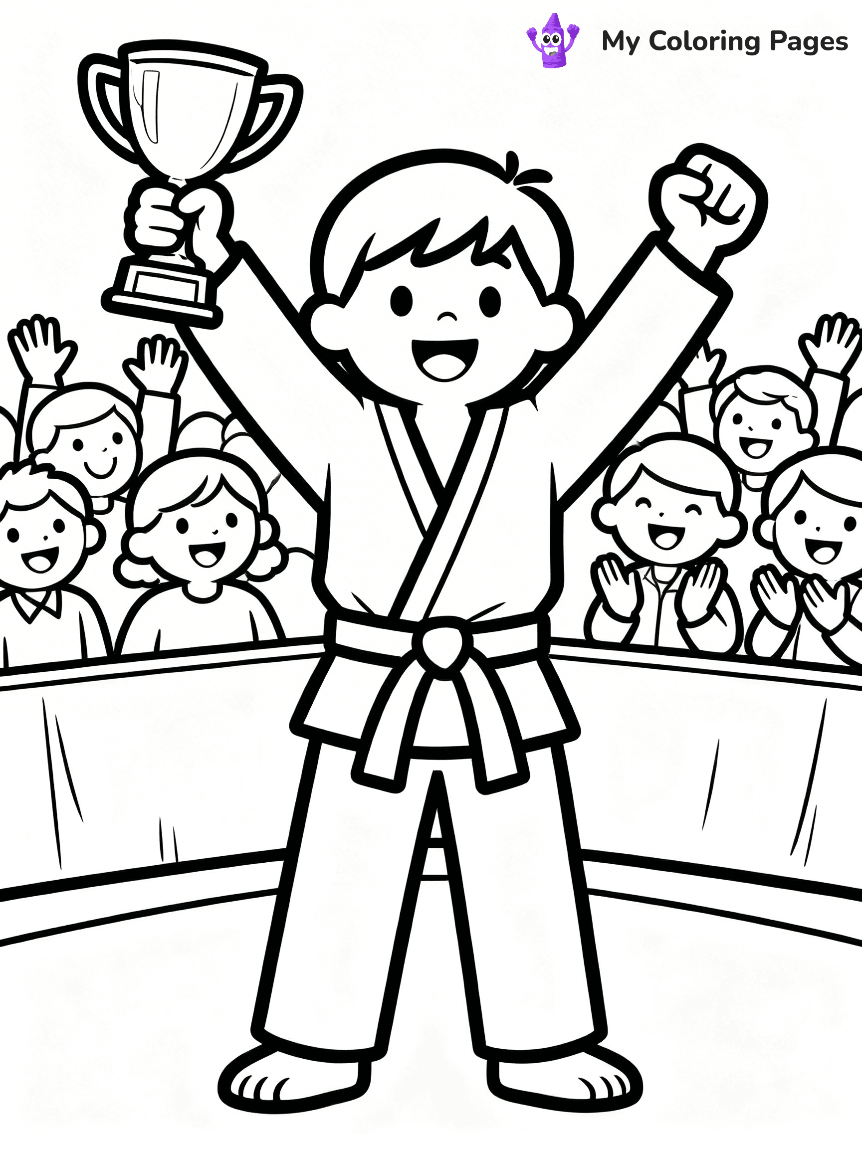 Karate Coloring Pages - 2