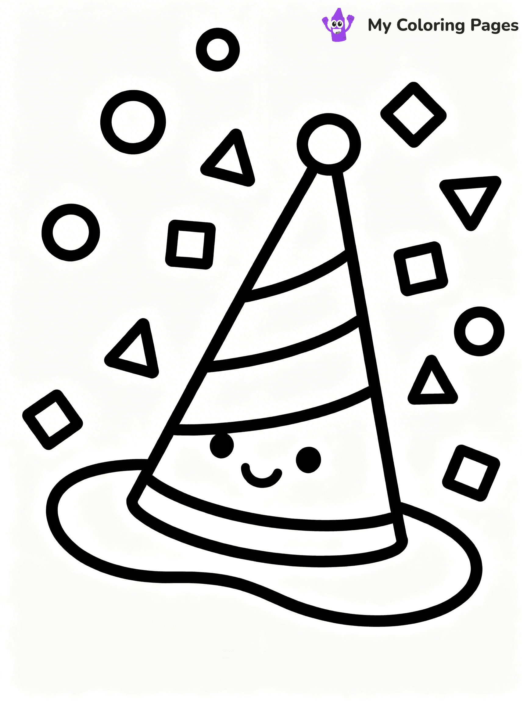 Easy New Years Coloring Pages - 81
