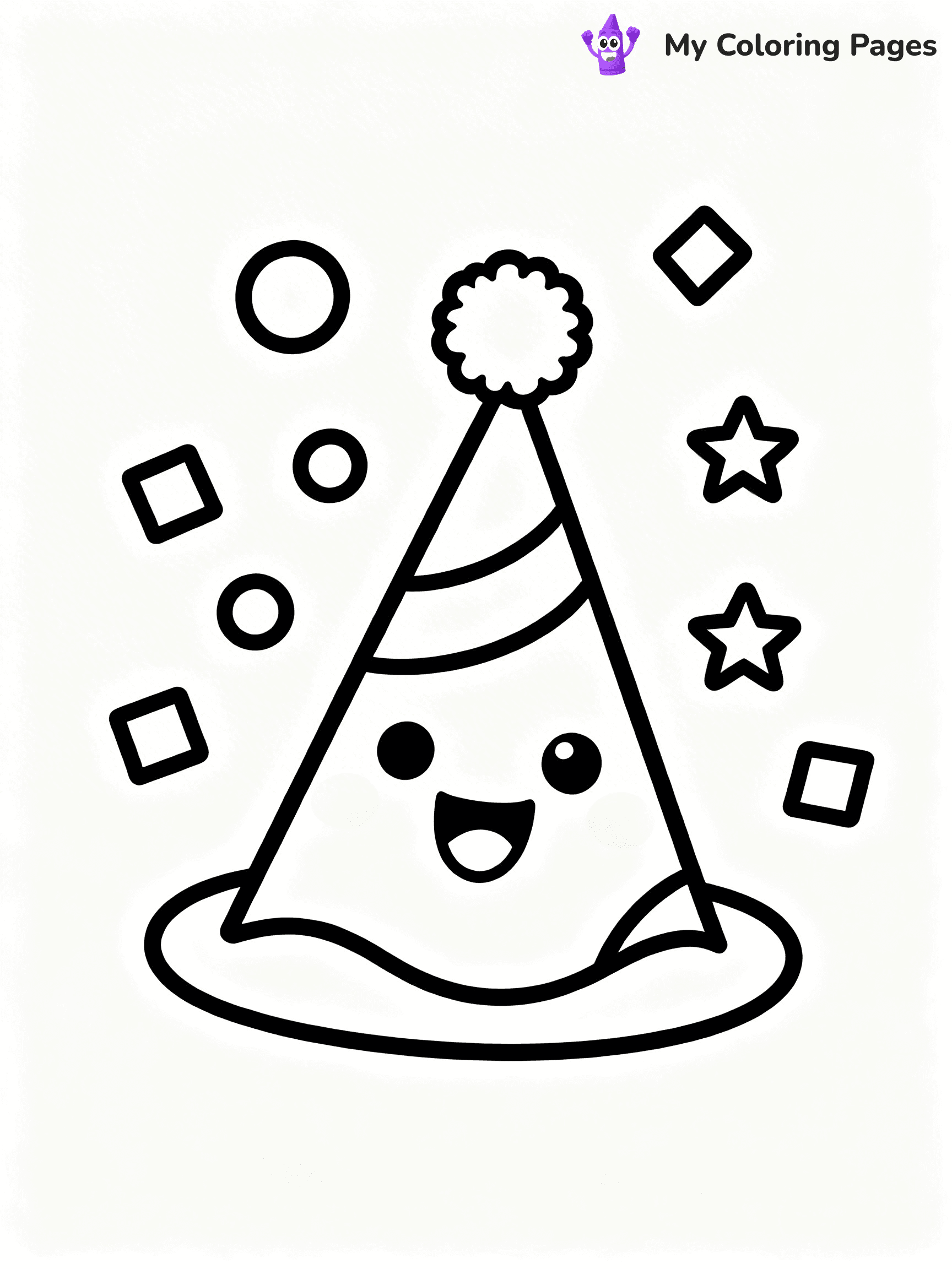 Easy New Years Coloring Pages - 80