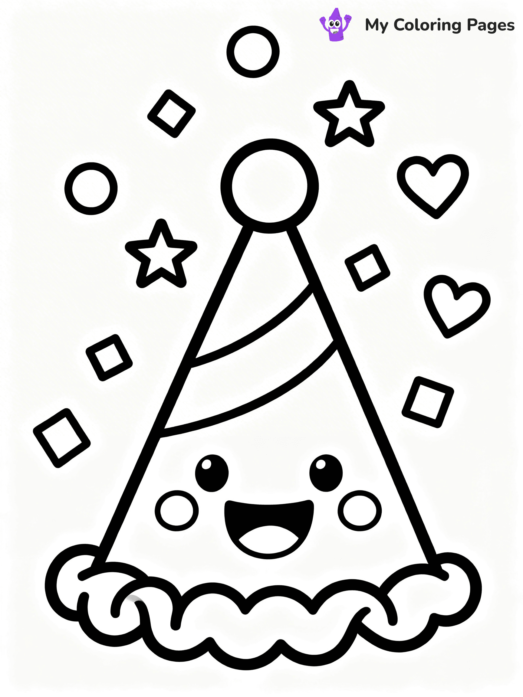 Easy New Years Coloring Pages - 79