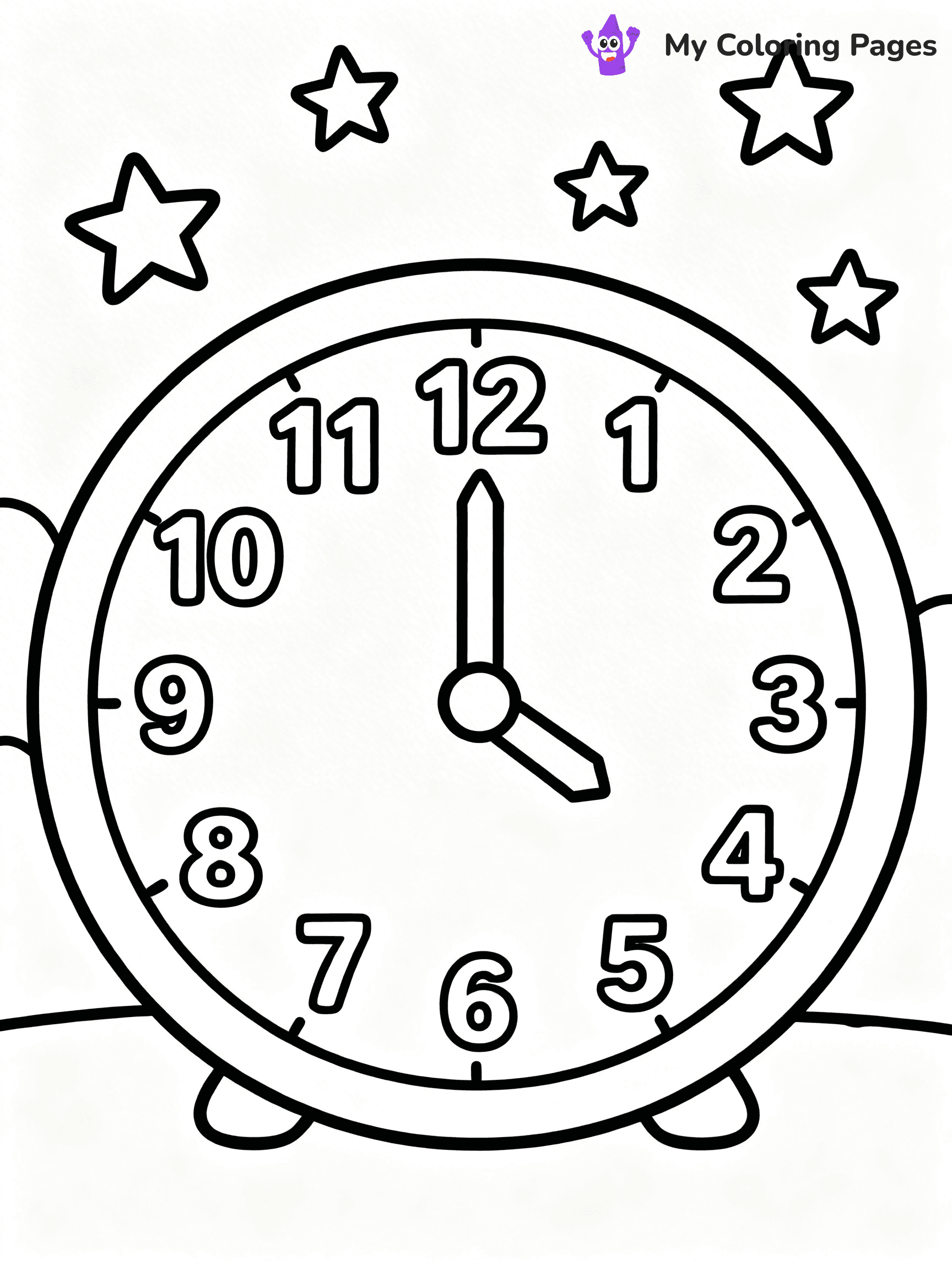 Easy New Years Coloring Pages - 68