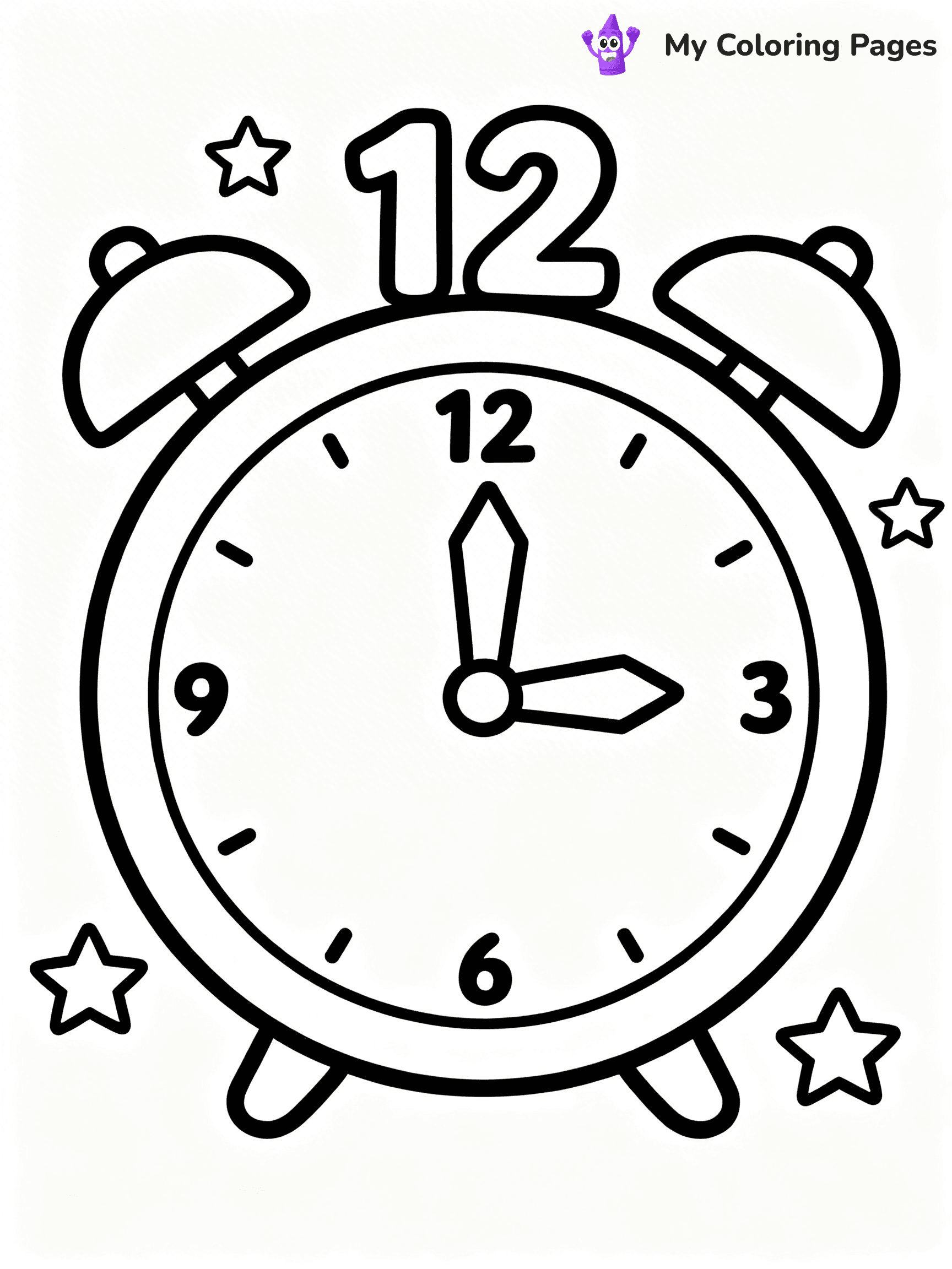 Easy New Years Coloring Pages - 67