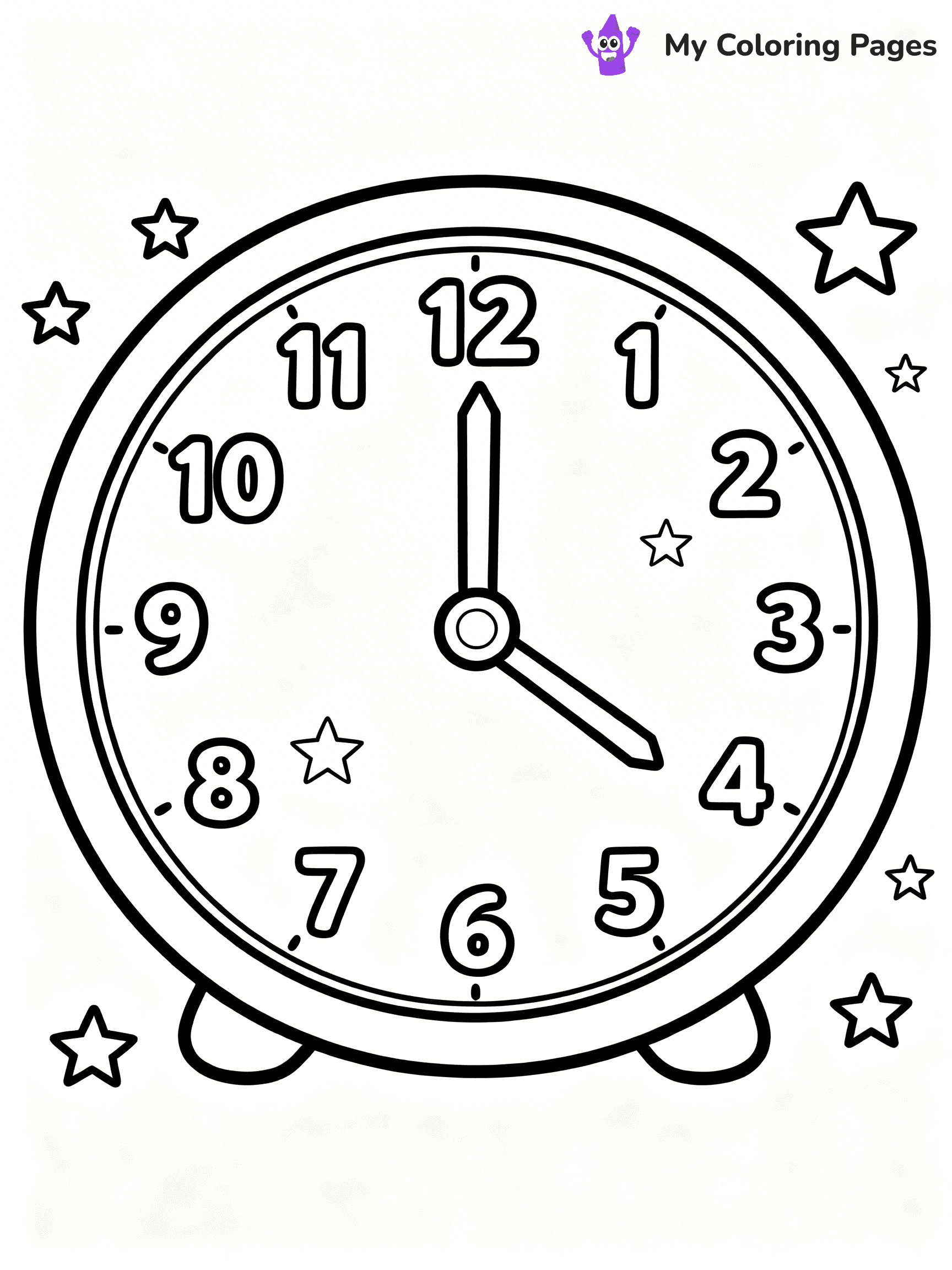 Easy New Years Coloring Pages - 65