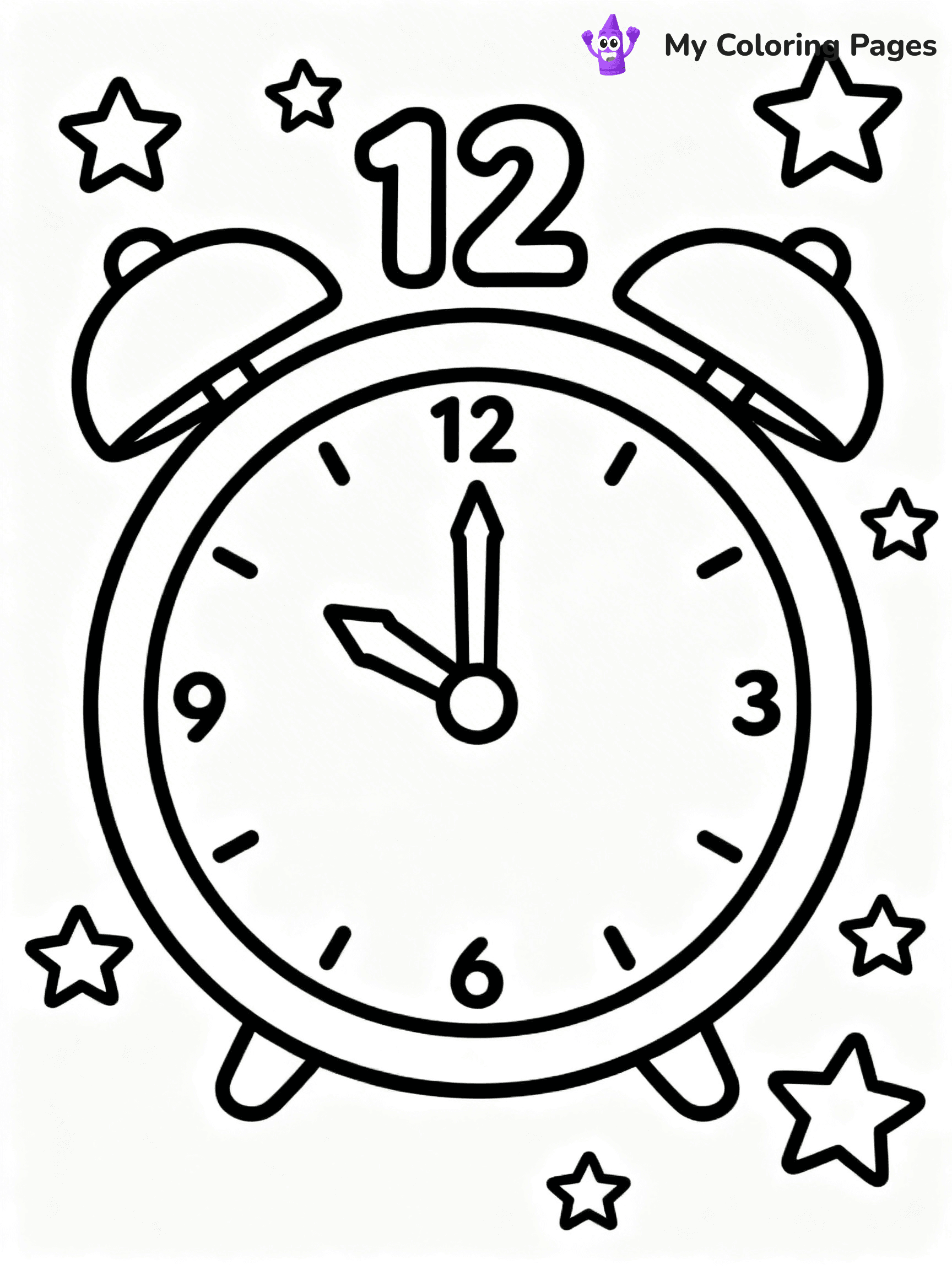 Easy New Years Coloring Pages - 64