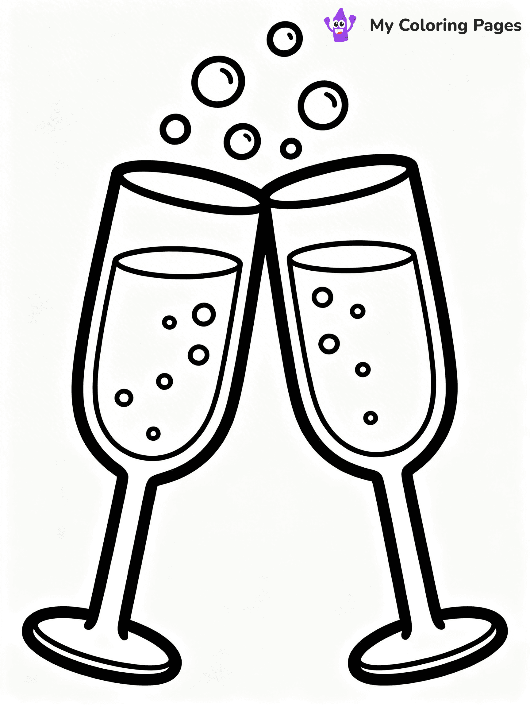 Easy New Years Coloring Pages - 56