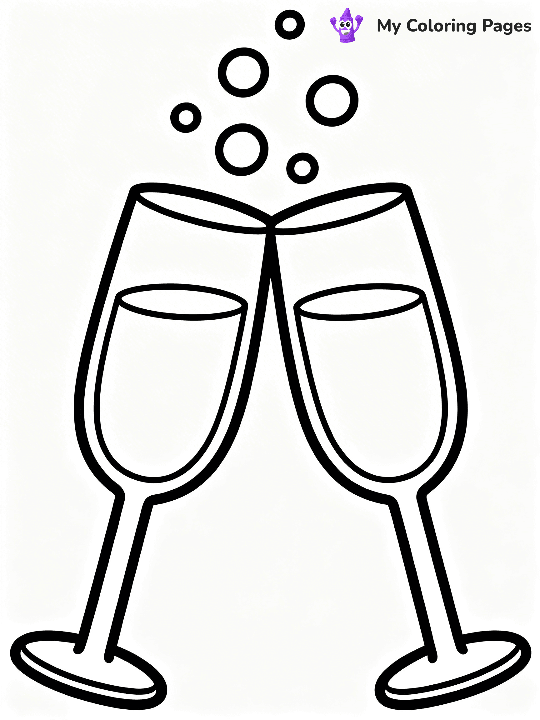 Easy New Years Coloring Pages - 55