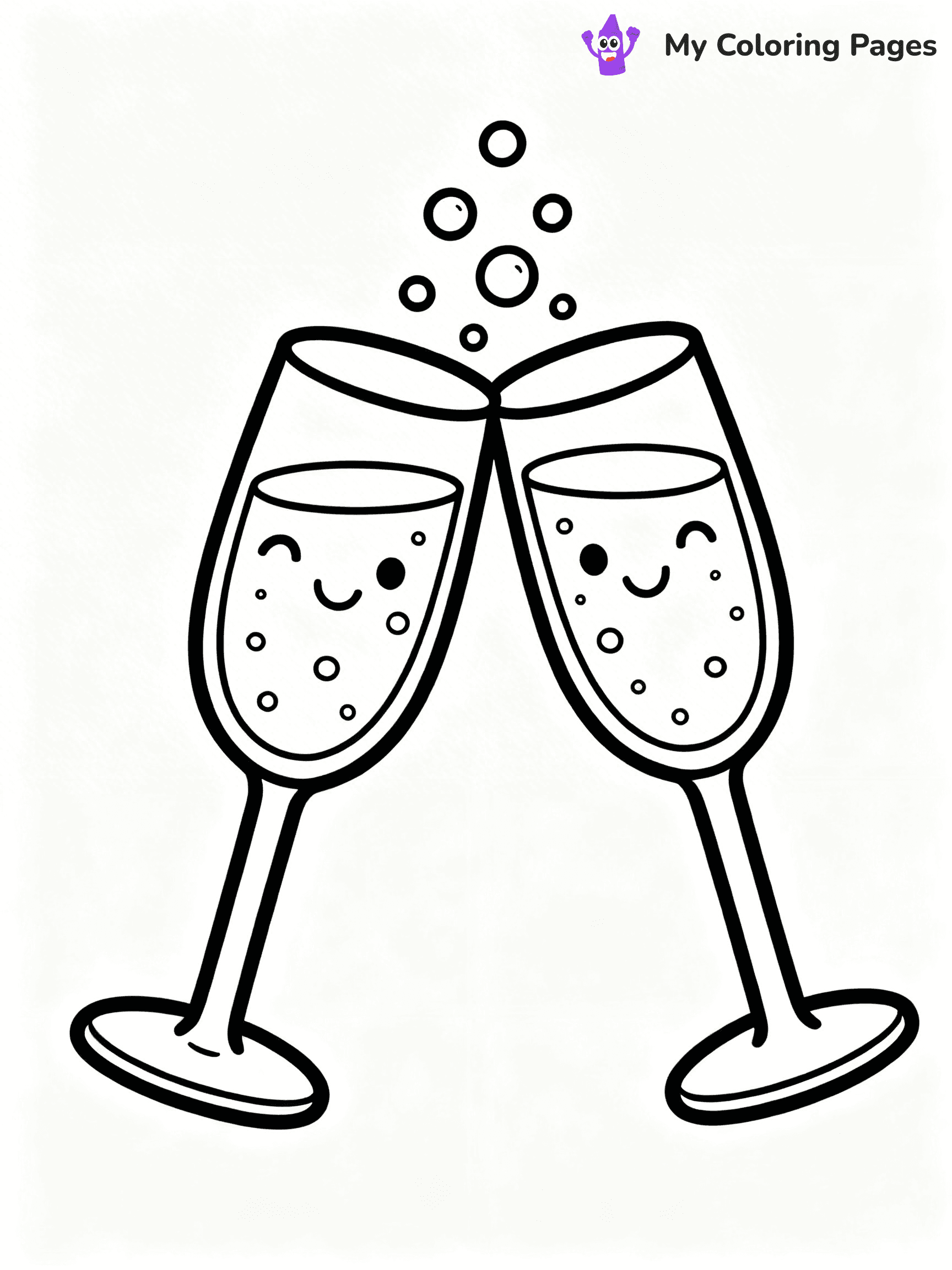 Easy New Years Coloring Pages - 52