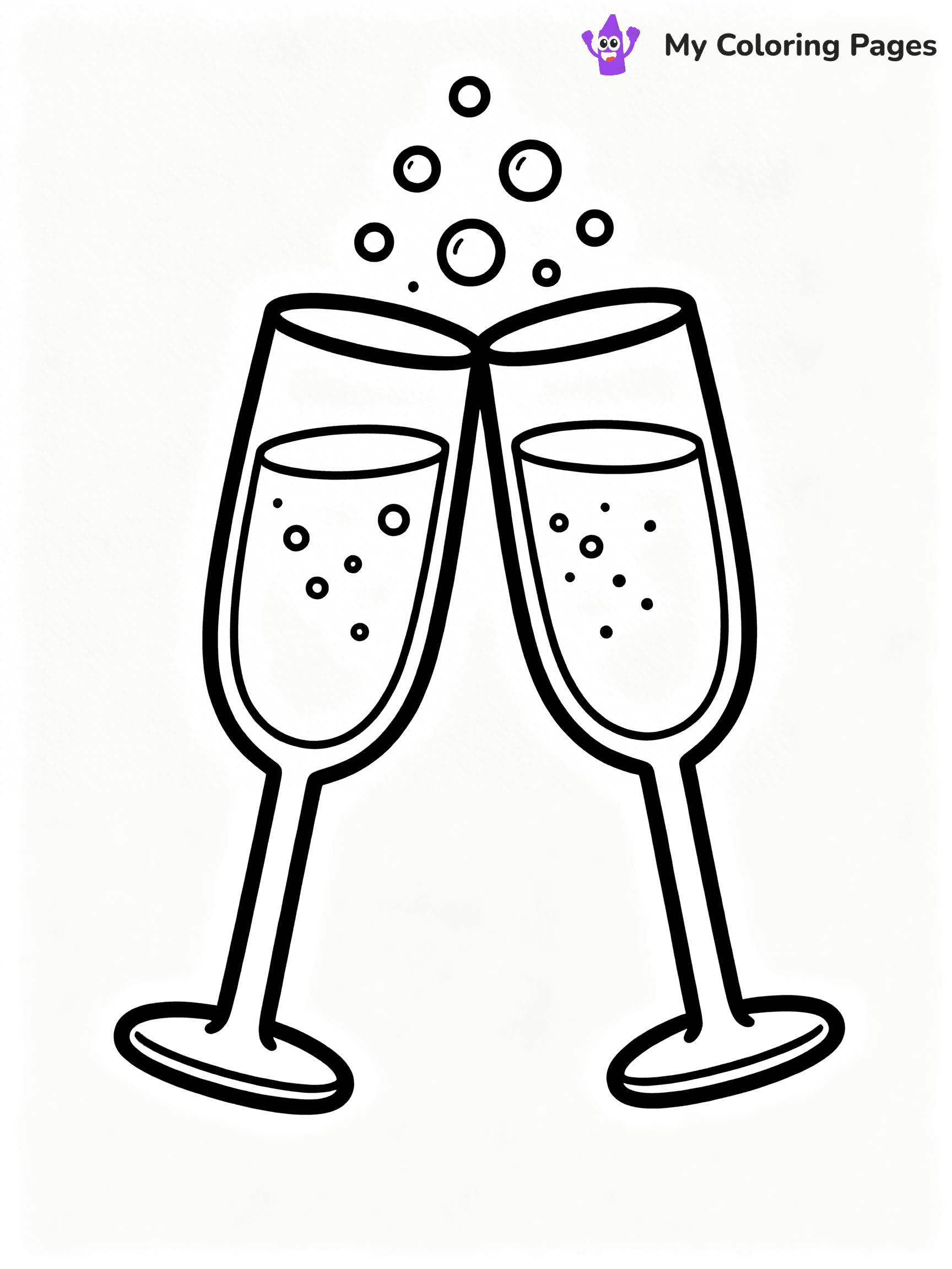 Easy New Years Coloring Pages - 51