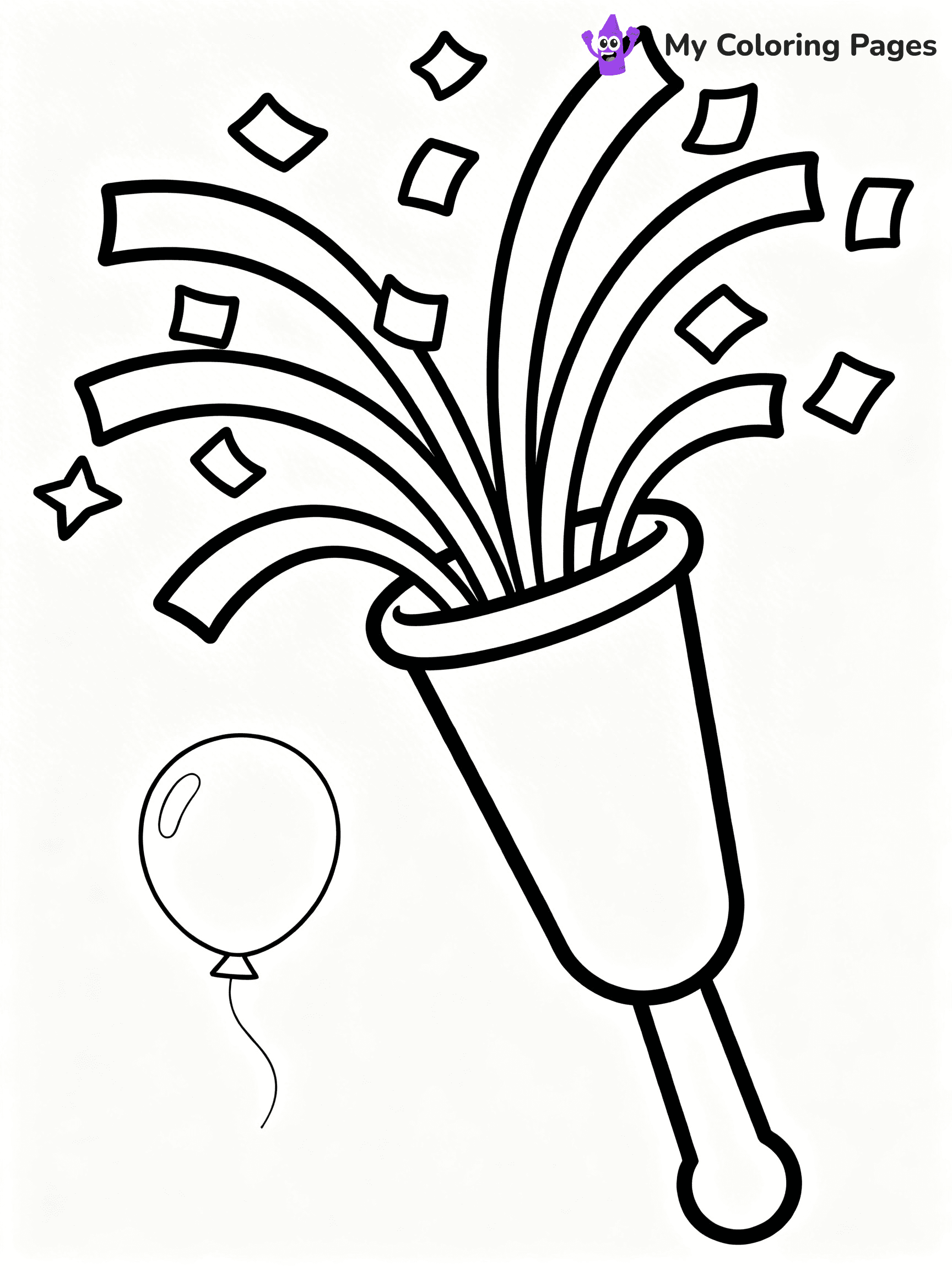 Easy New Years Coloring Pages - 25