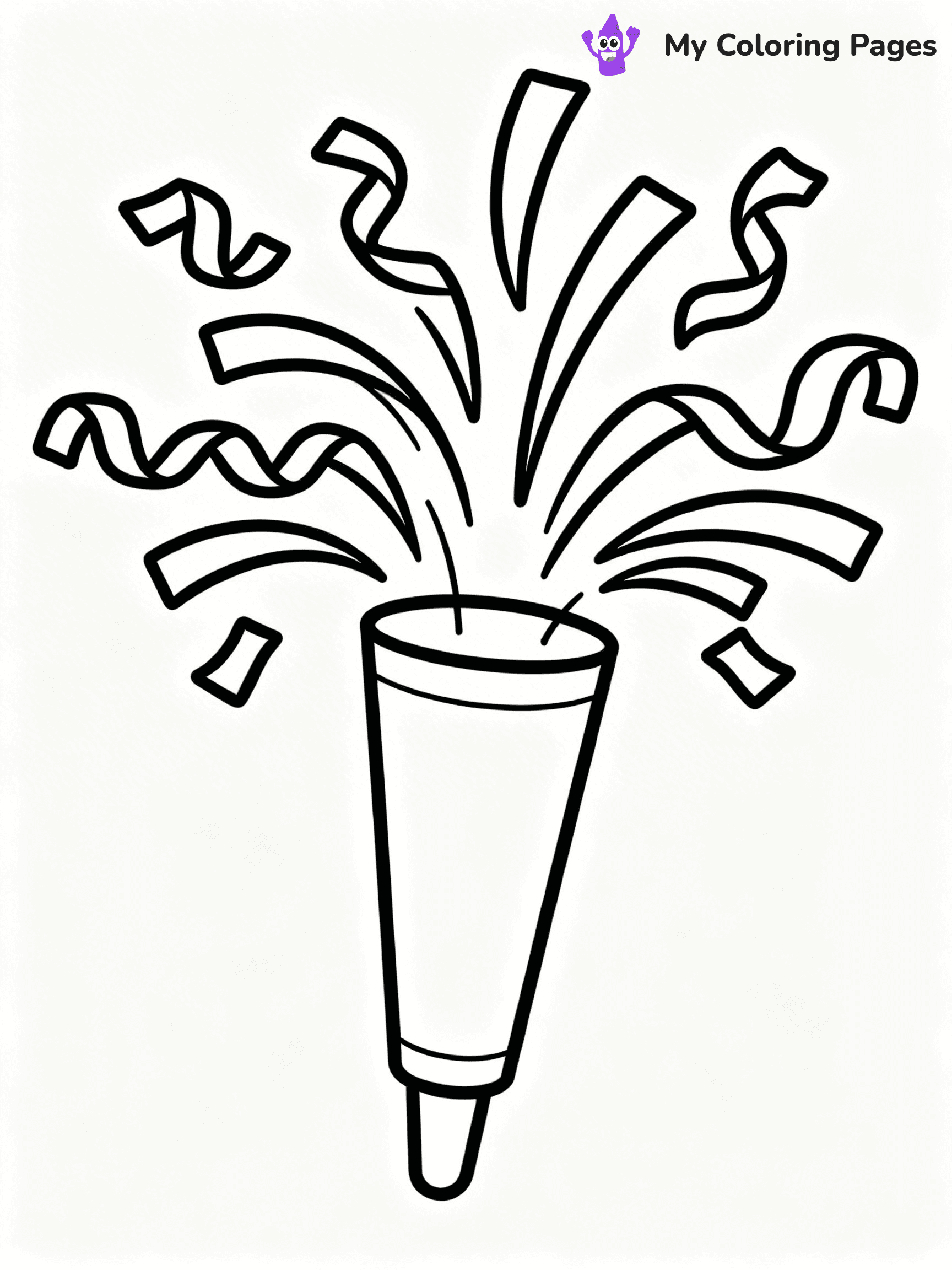 Easy New Years Coloring Pages - 24