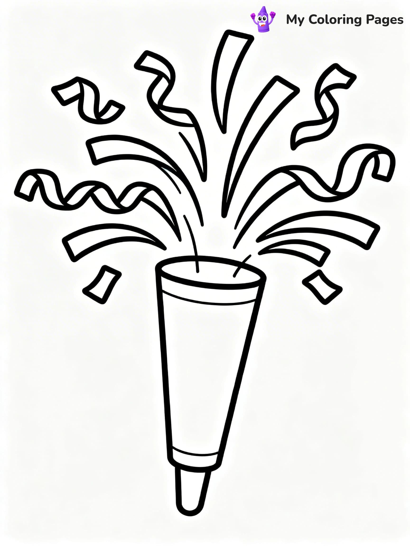 Easy New Years Coloring Pages - 24