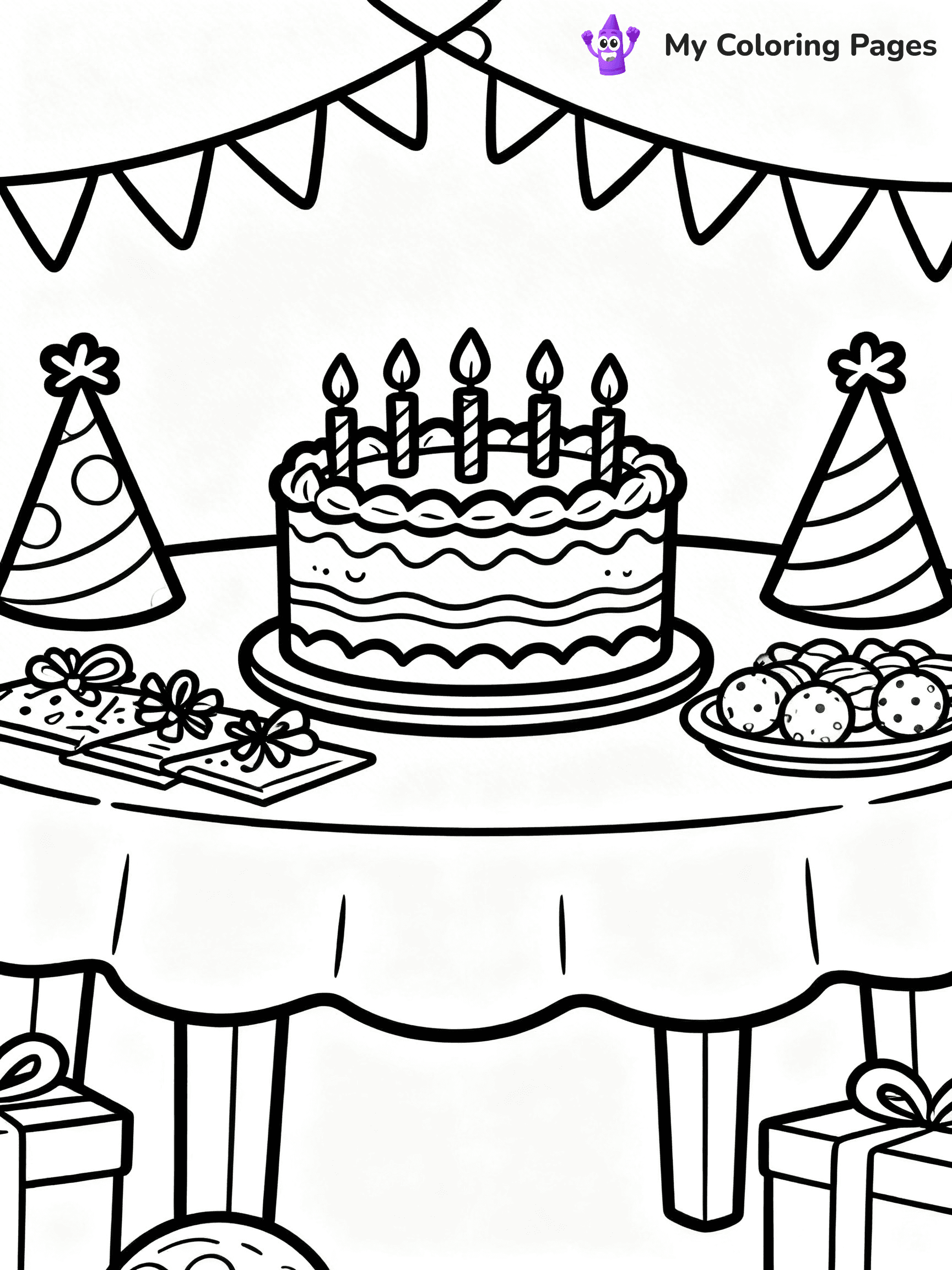 Easy New Years Coloring Pages - 9