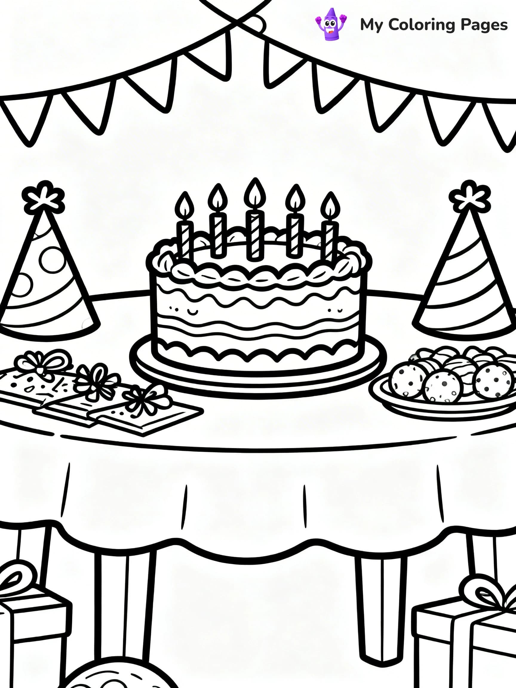 Easy New Years Coloring Pages - 9