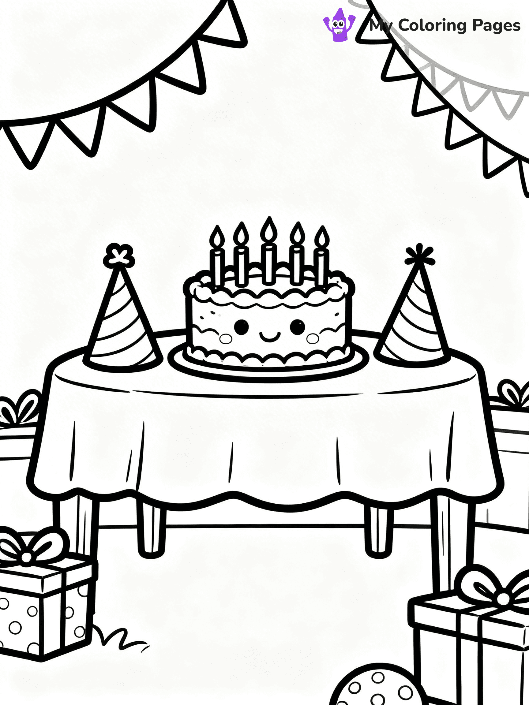 Easy New Years Coloring Pages - 7