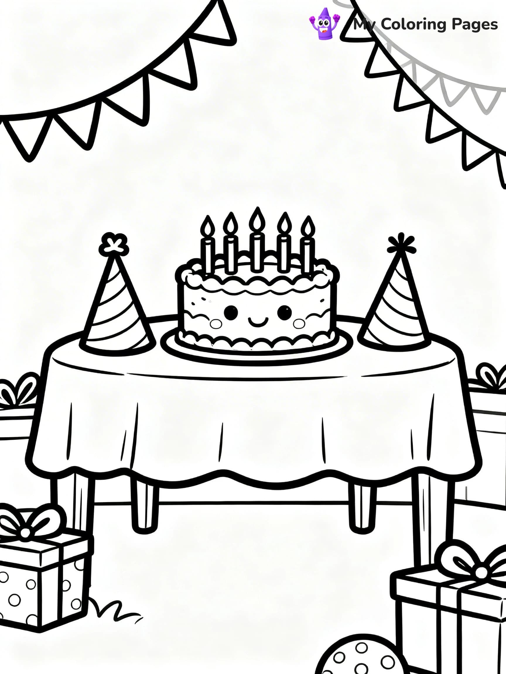 Easy New Years Coloring Pages - 7