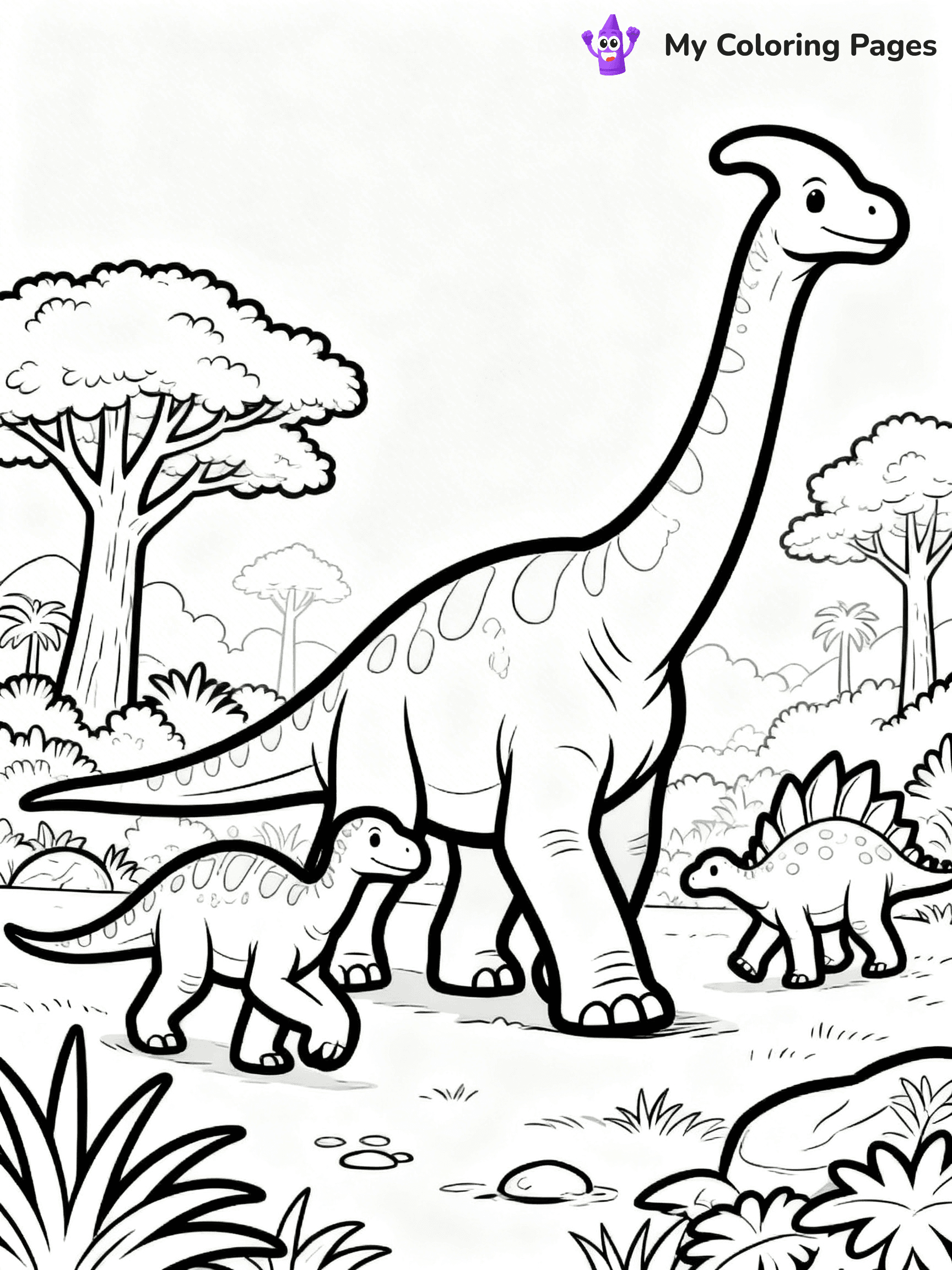 Parasaurolophus Coloring Pages - 28