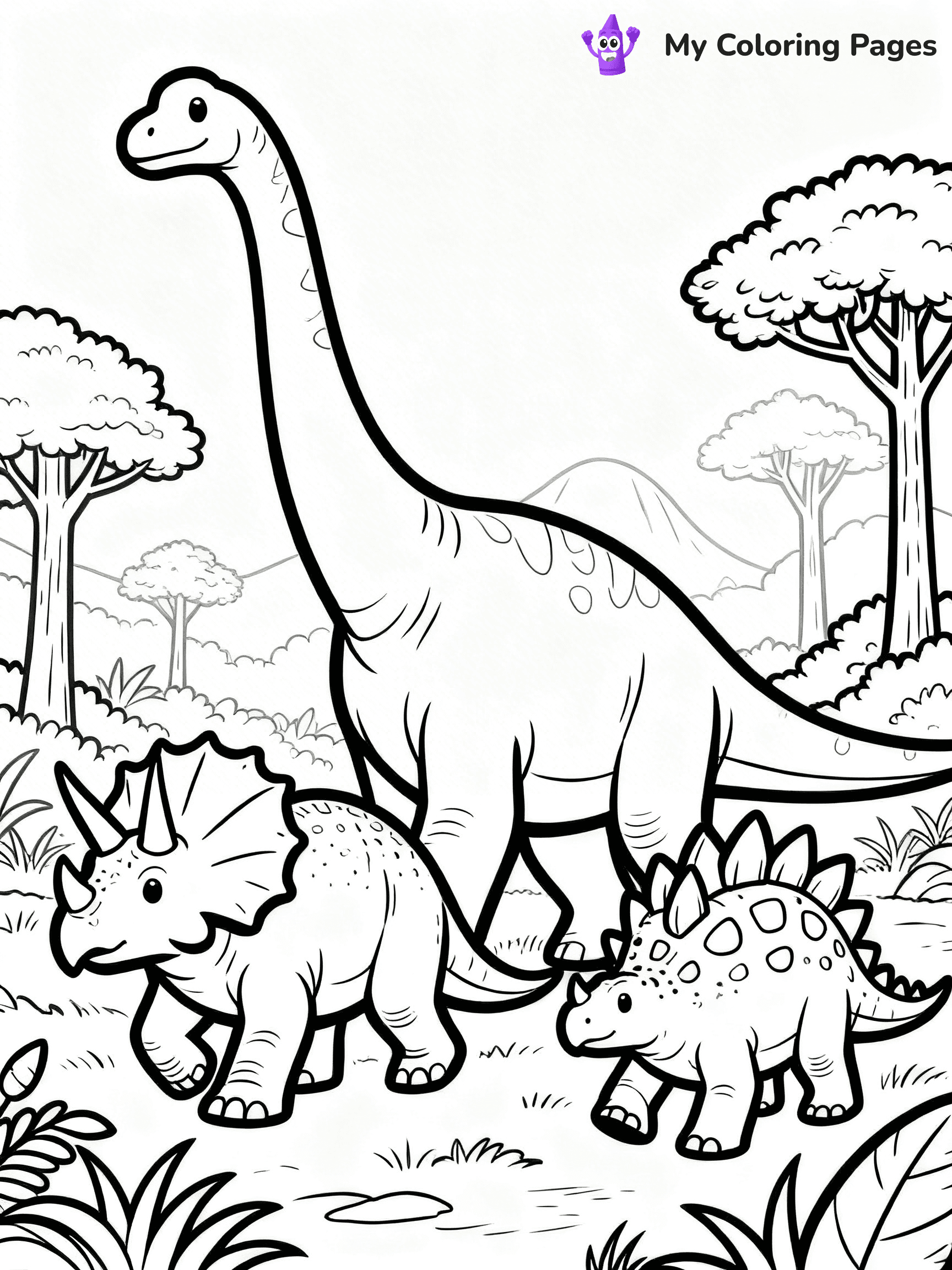 Parasaurolophus Coloring Pages - 27