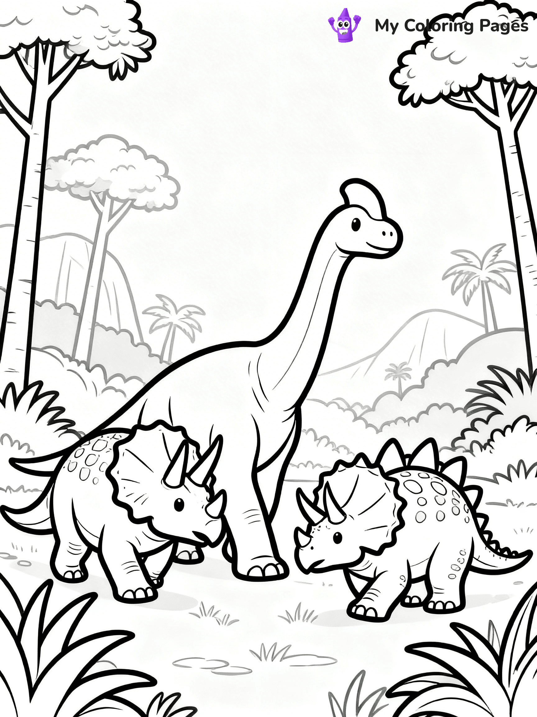 Parasaurolophus Coloring Pages - 26