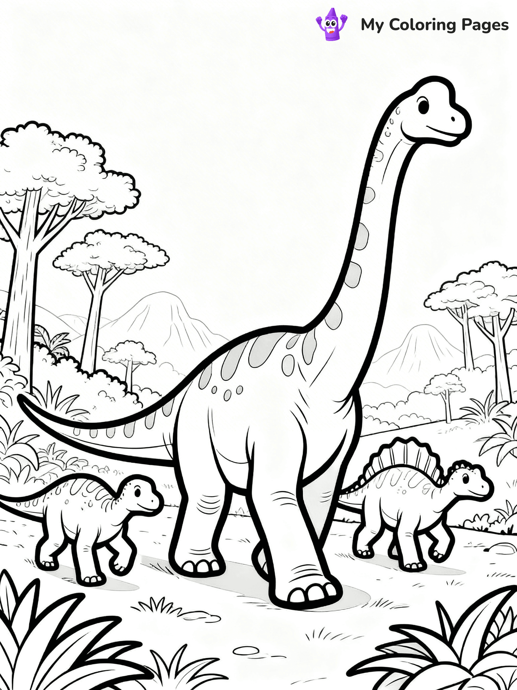 Parasaurolophus Coloring Pages - 25
