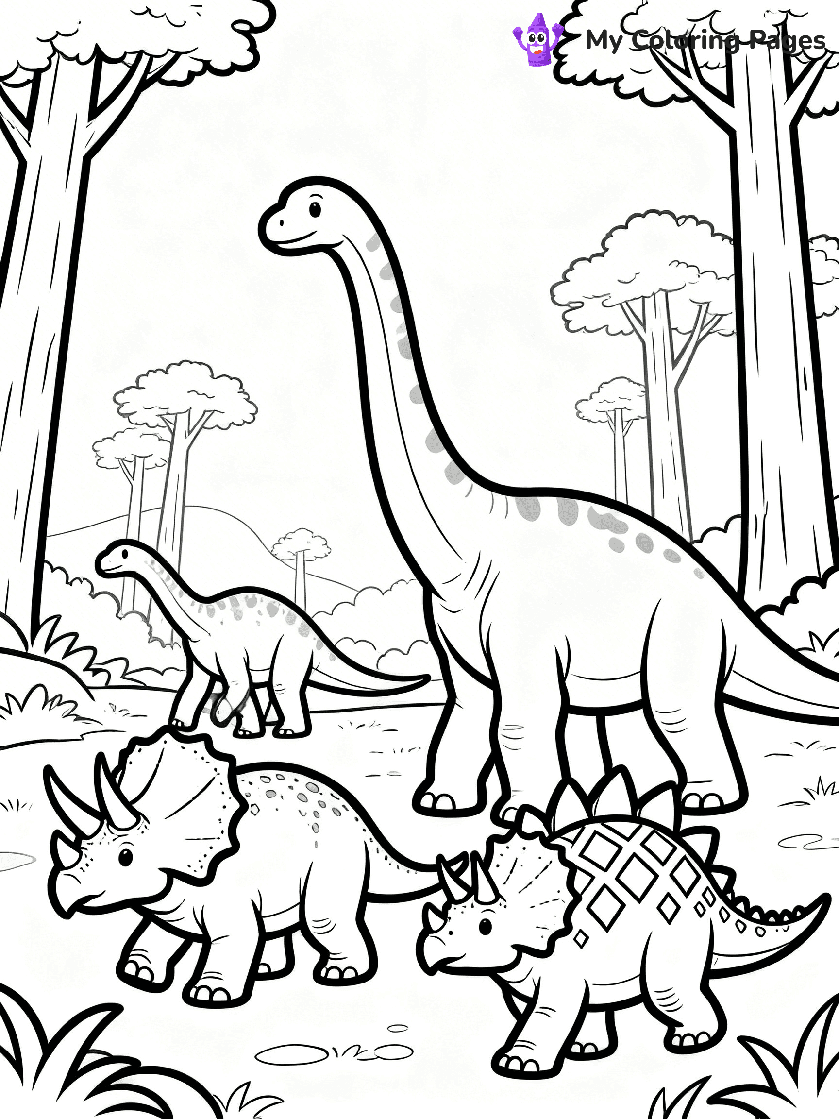 Parasaurolophus Coloring Pages - 22