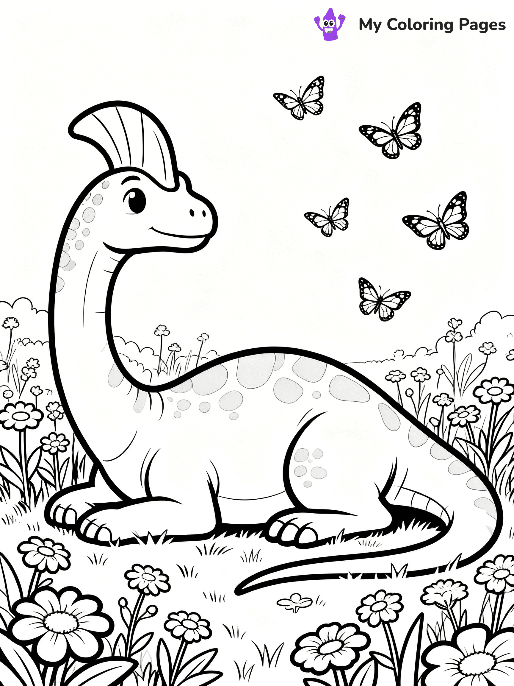Parasaurolophus Coloring Pages - 21