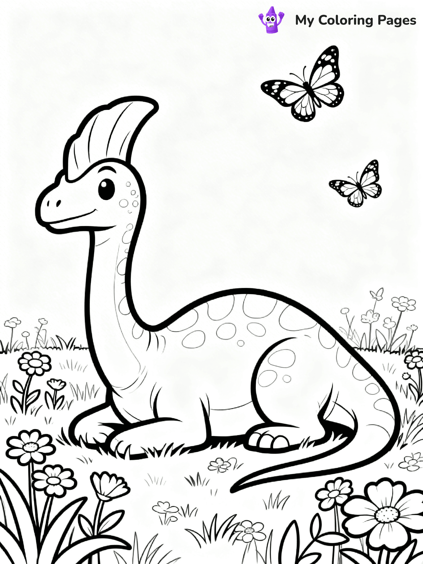 Parasaurolophus Coloring Pages - 20