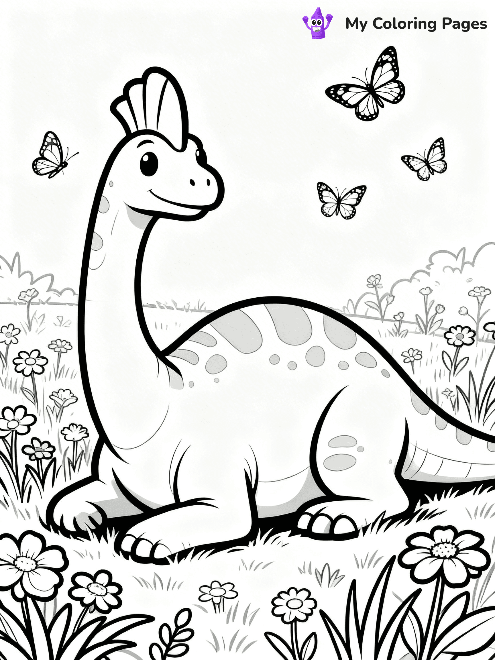 Parasaurolophus Coloring Pages - 18