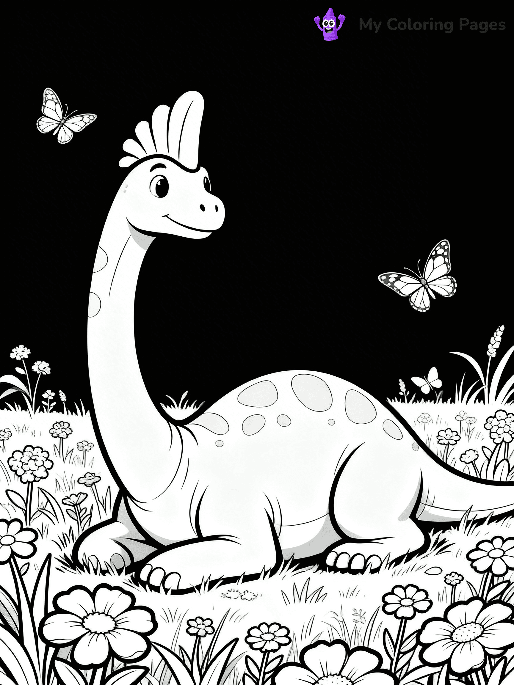 Parasaurolophus Coloring Pages - 15