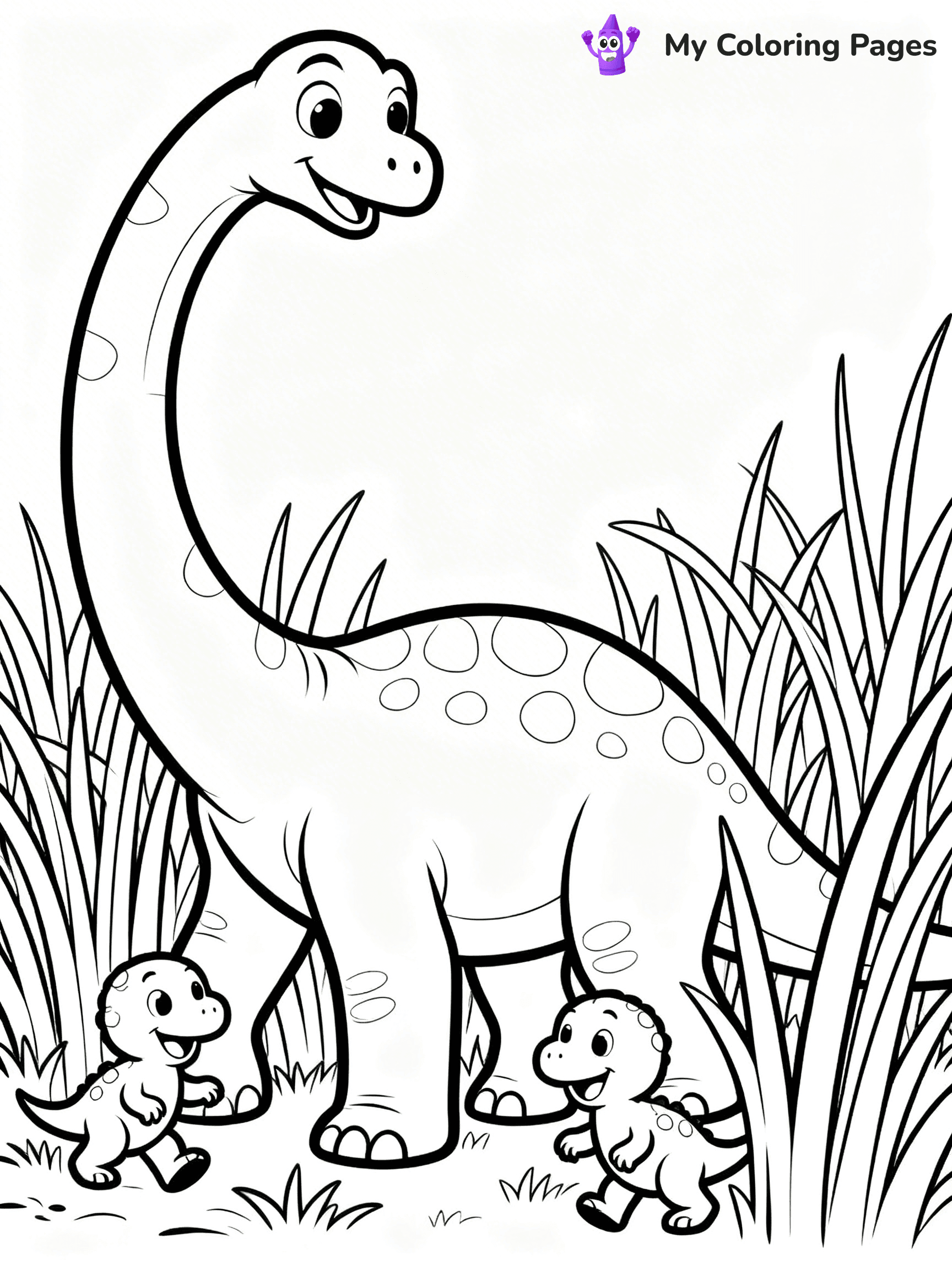 Parasaurolophus Coloring Pages - 7