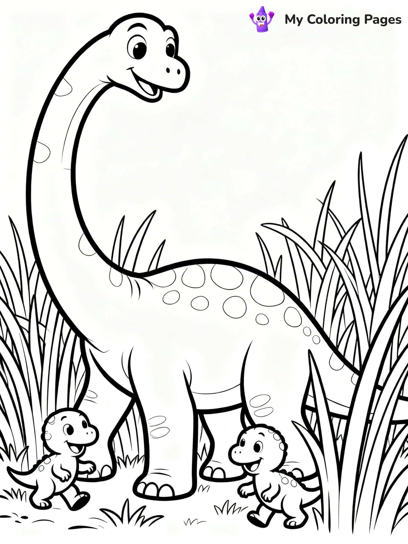 Parasaurolophus Coloring Pages - 7