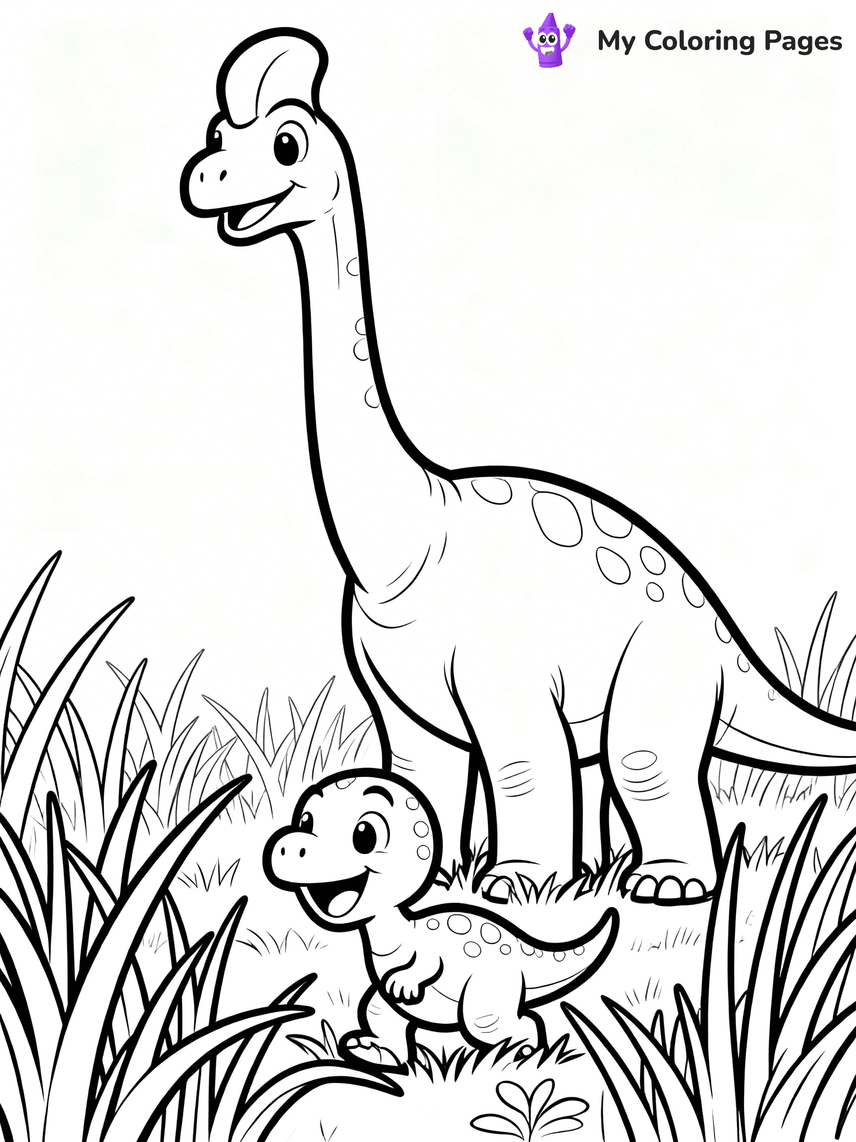 Parasaurolophus Coloring Pages - 2