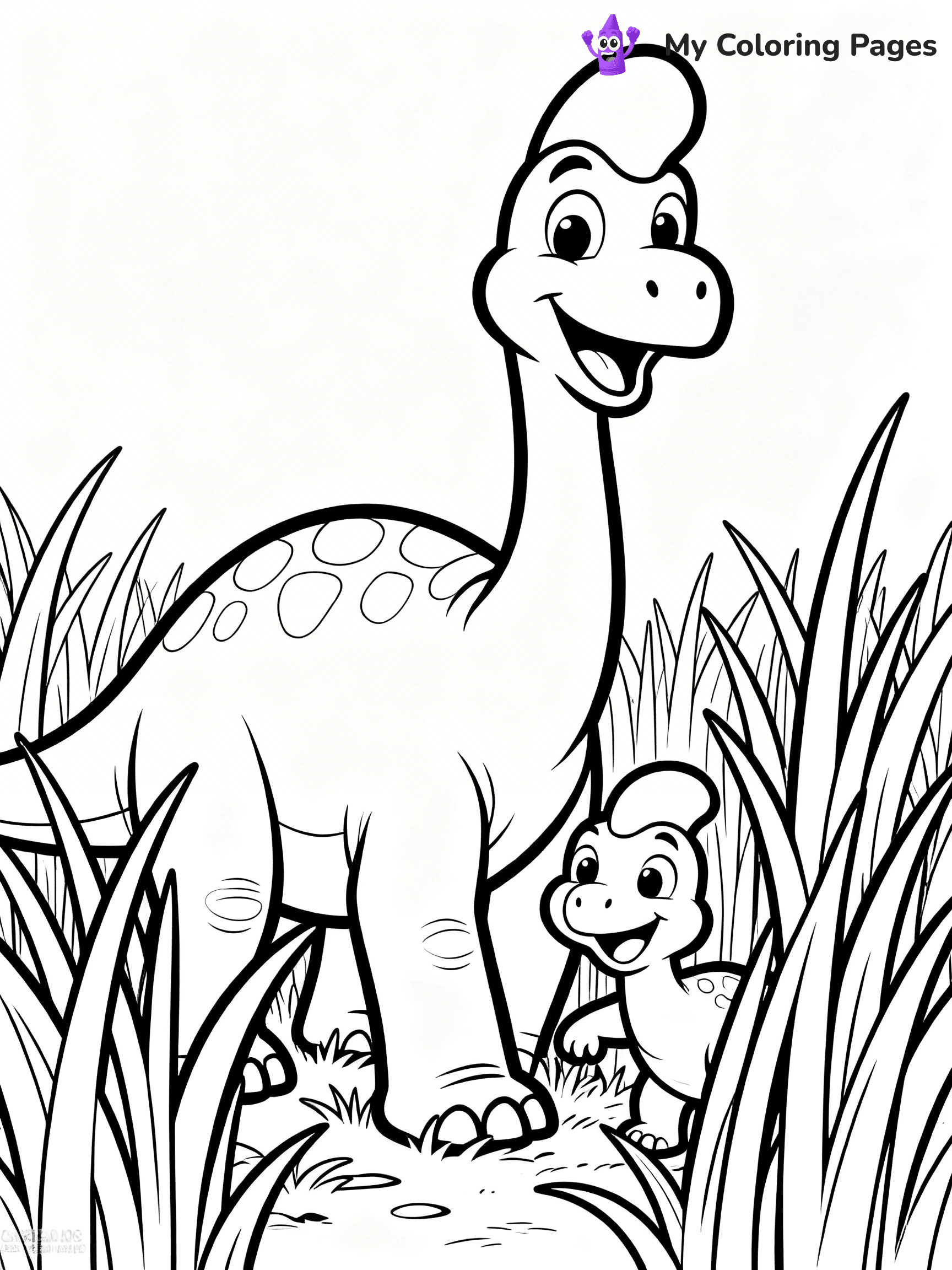 Parasaurolophus Coloring Pages - 1