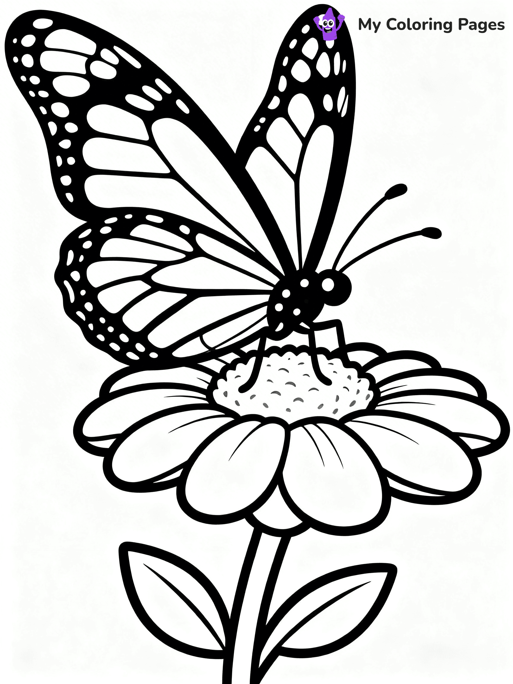 Monarch Butterfly Coloring Pages - 33