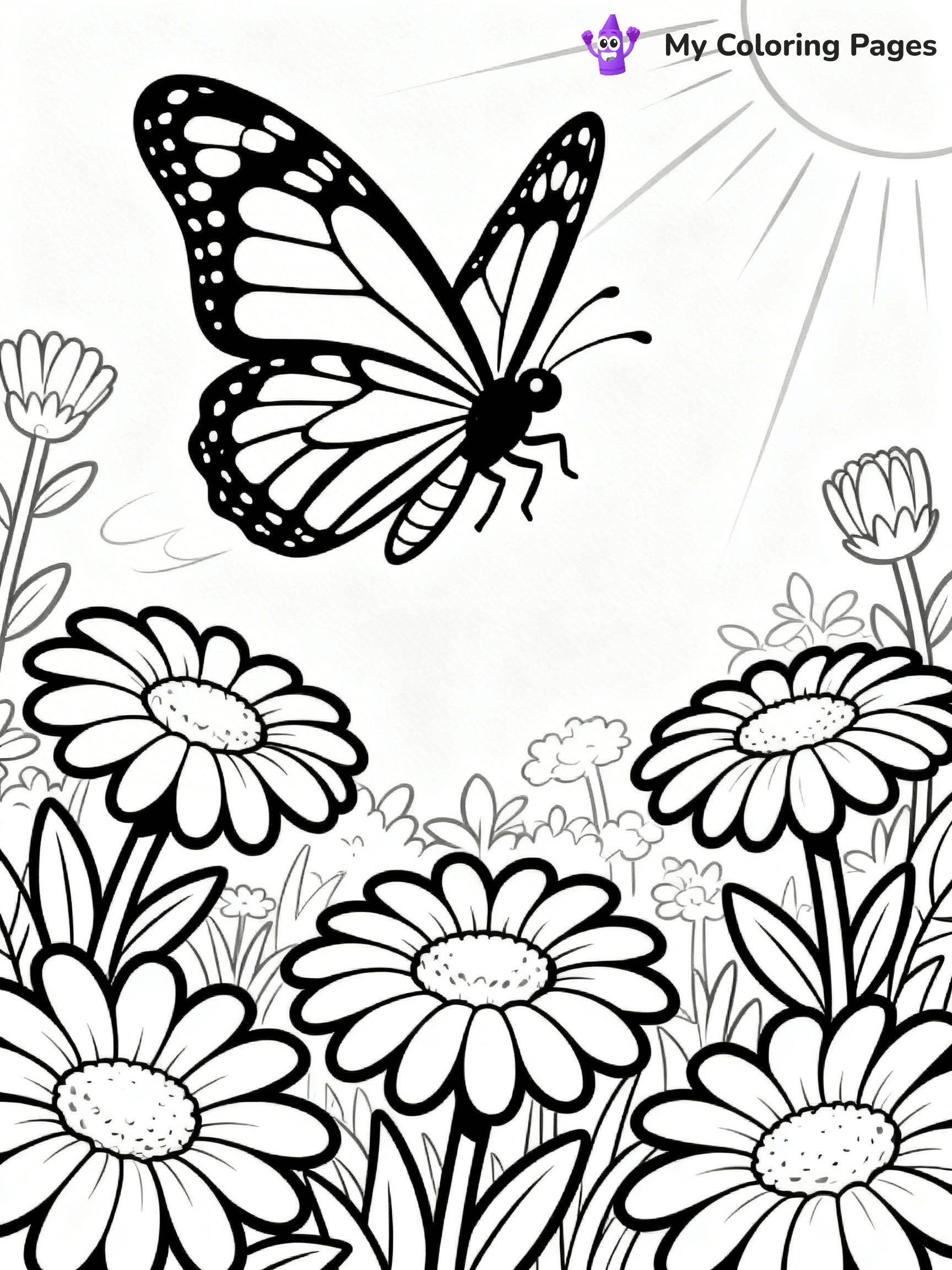 Monarch Butterfly Coloring Pages - 27