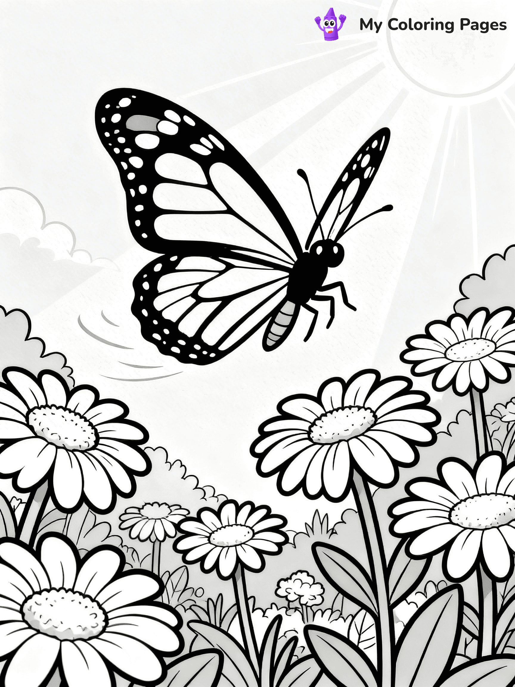 Monarch Butterfly Coloring Pages - 25