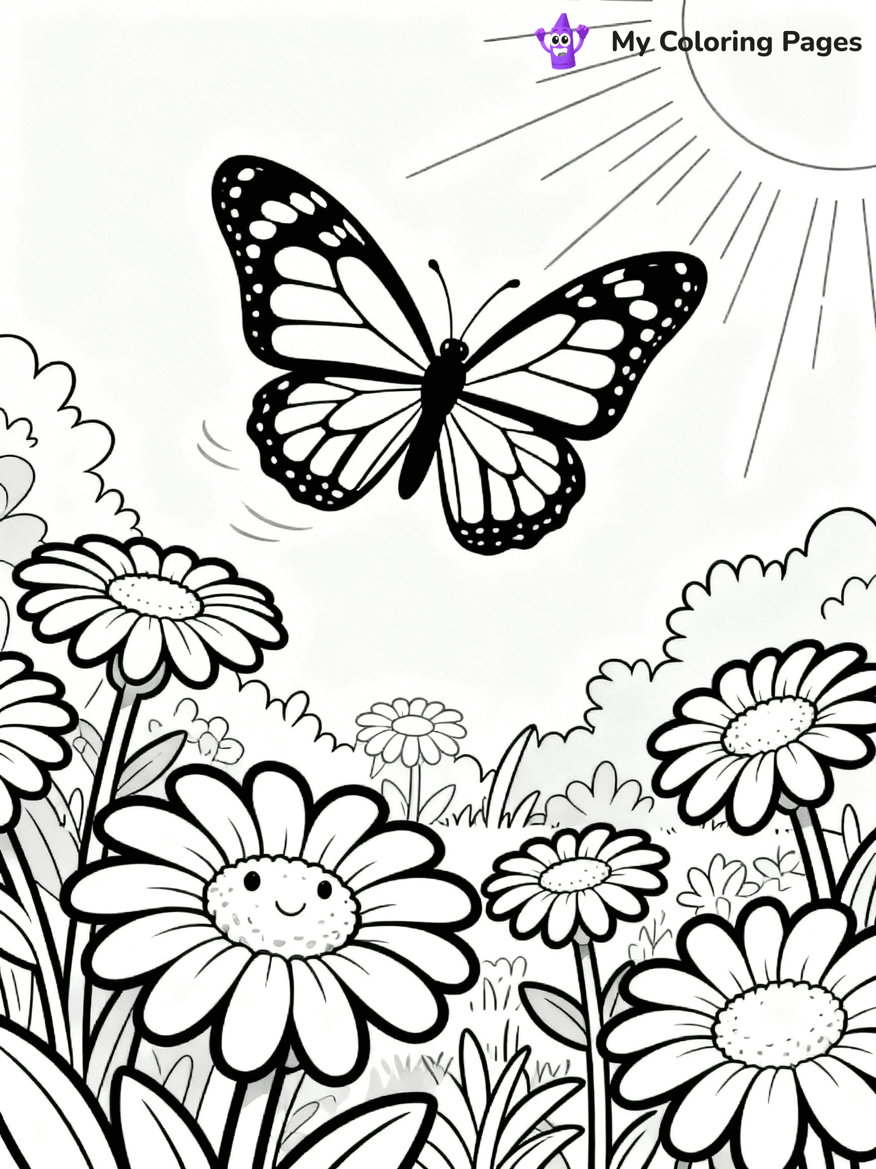 Monarch Butterfly Coloring Pages - 23